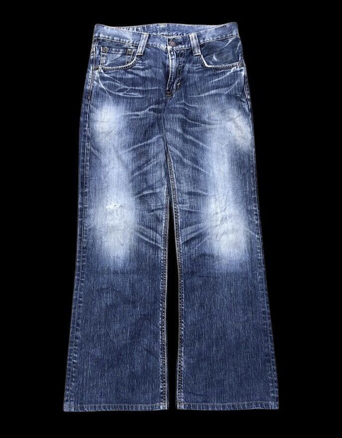 Edwin FLARED VINTAGE EDWIN WASHED BLUE JEANS Size US 32 / EU 48 - 1 Thumbnail