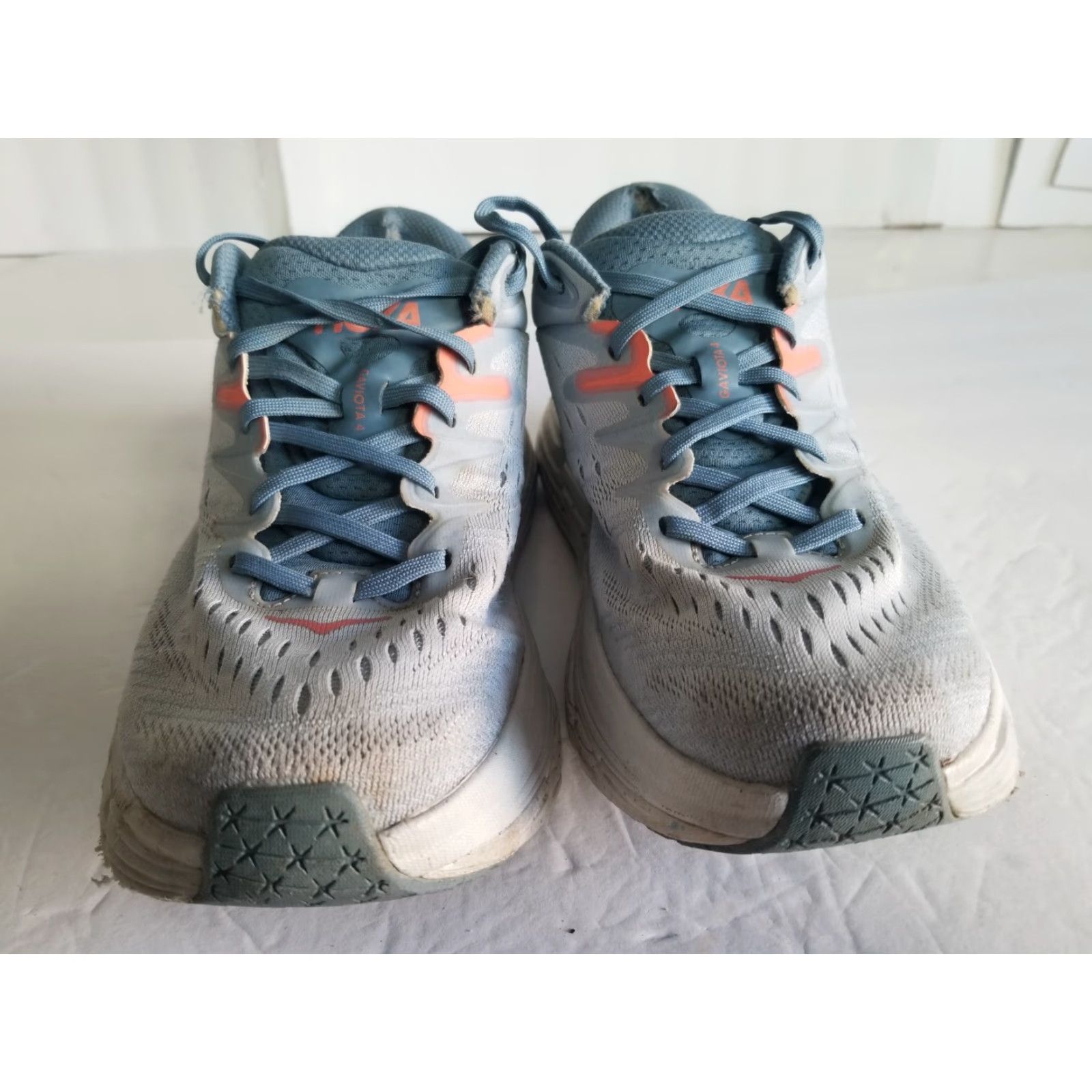 Vintage Hoka One One Gaviota 4 Blue Fog Sneakers Women's 8.5B Size UK 7 INSOLES Not Included Distressed See Pic Size US 7 / IT 37 - 6 Thumbnail