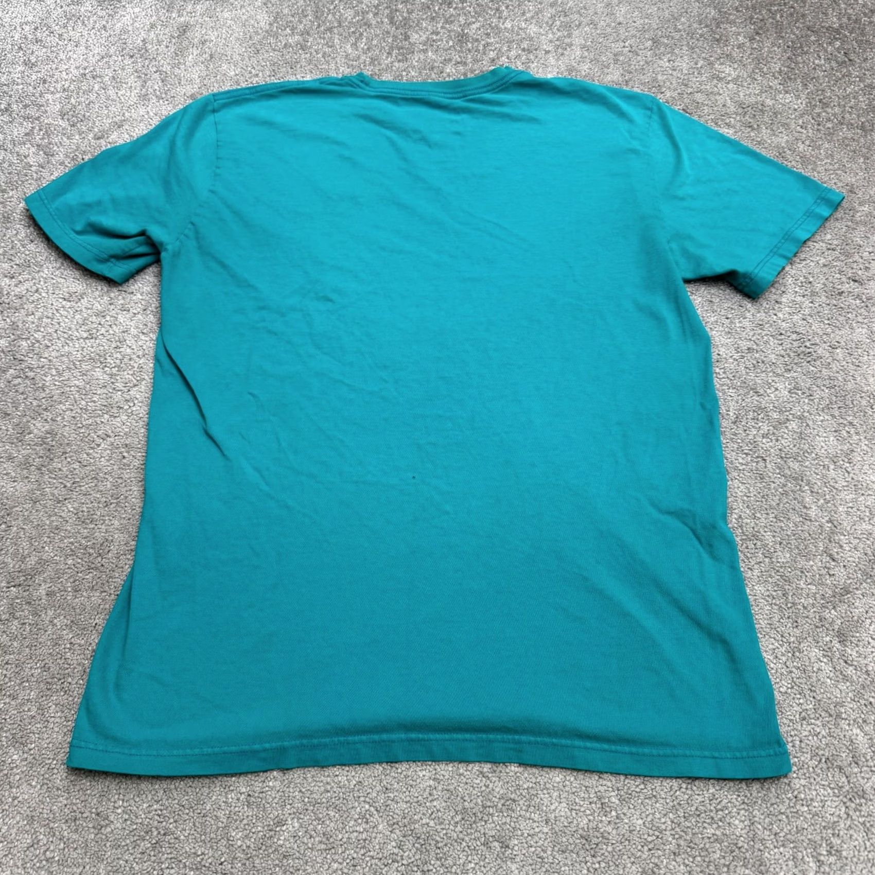 Nike Nike Mens Large Teal Blue Crew Neck Short Sleeve Cotton Tee Shirt Swoosh Logo Size US L / EU 52-54 / 3 - 2 Thumbnail