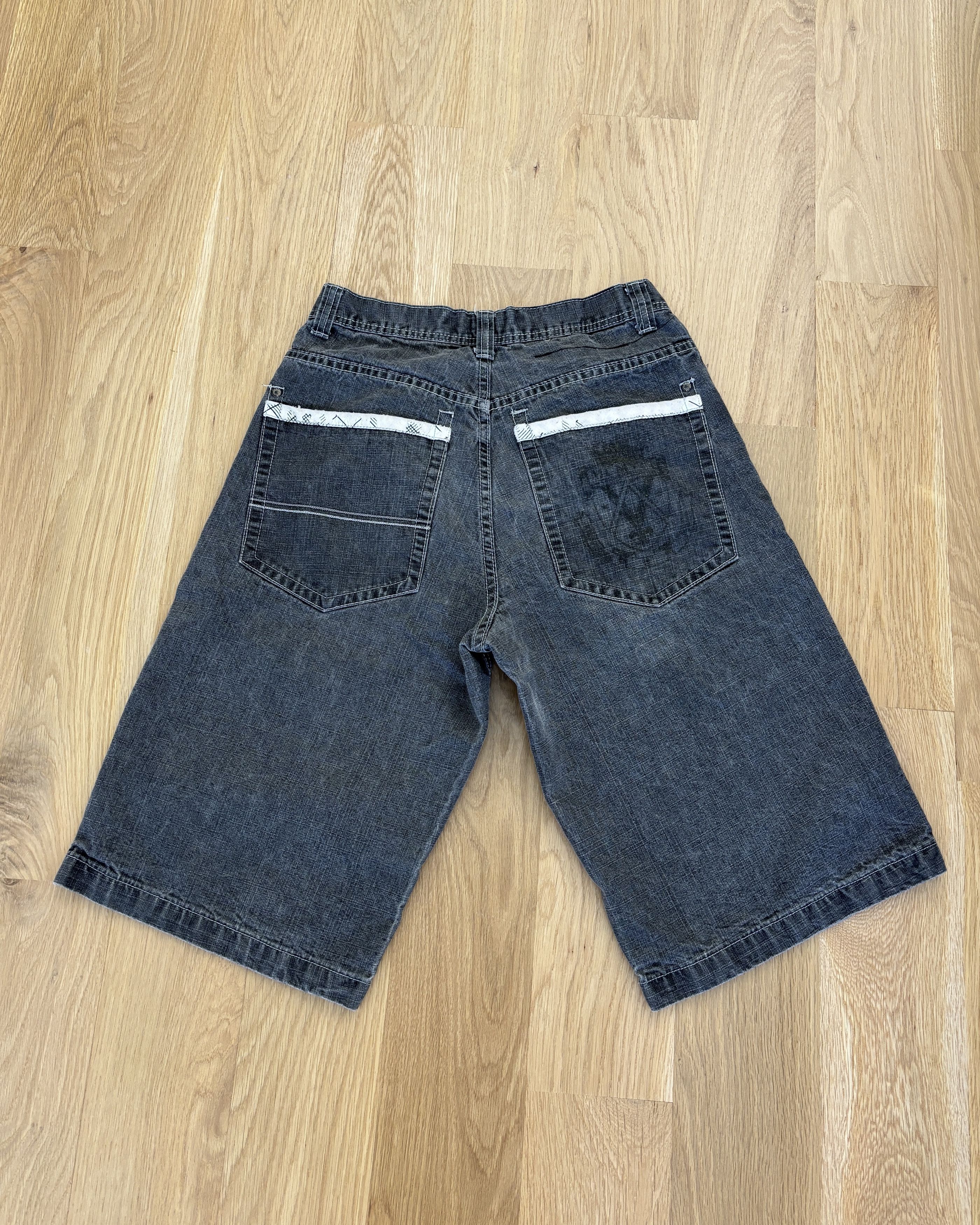 Southpole Vintage SouthPole Grey Denim Shorts Size US 32 / EU 48 - 2 Thumbnail