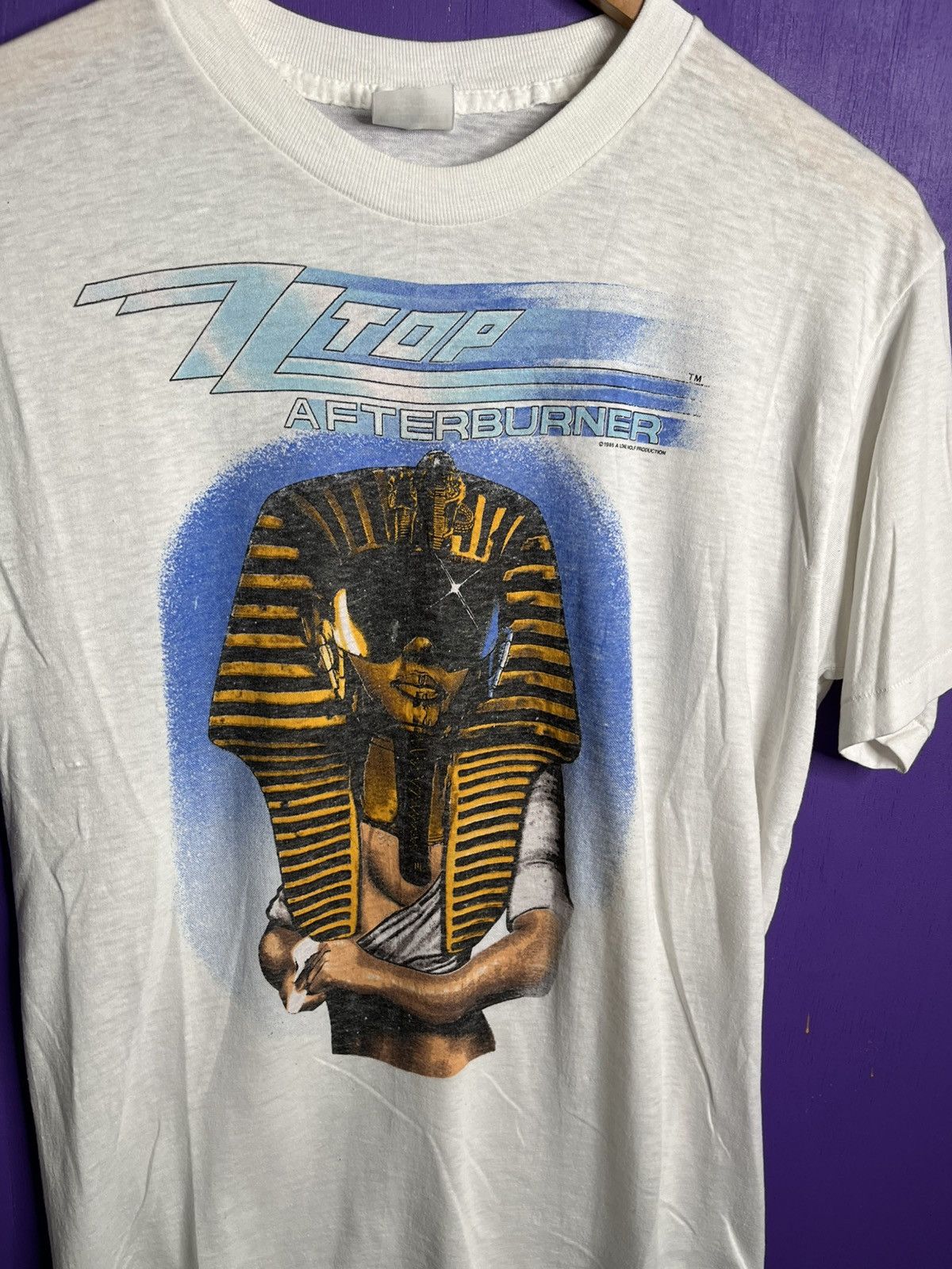 Band Tees × Vintage Vintage 1986 ZZ Top afterburner pharaoh tour t-shirt Size US M / EU 48-50 / 2 - 3 Thumbnail
