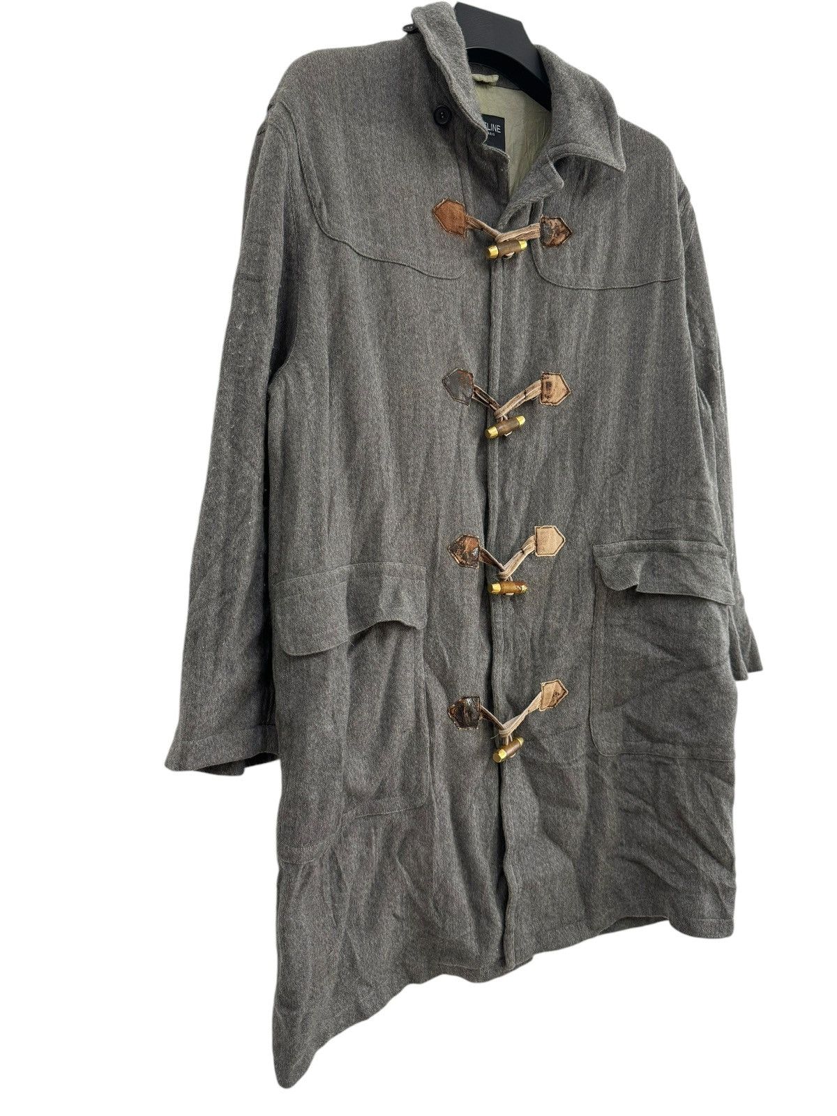 Celine × Designer × Vintage CELINE PARIS WOOL LONG JACKET ZIPPER UP Size US L / EU 52-54 / 3 - 2 Thumbnail
