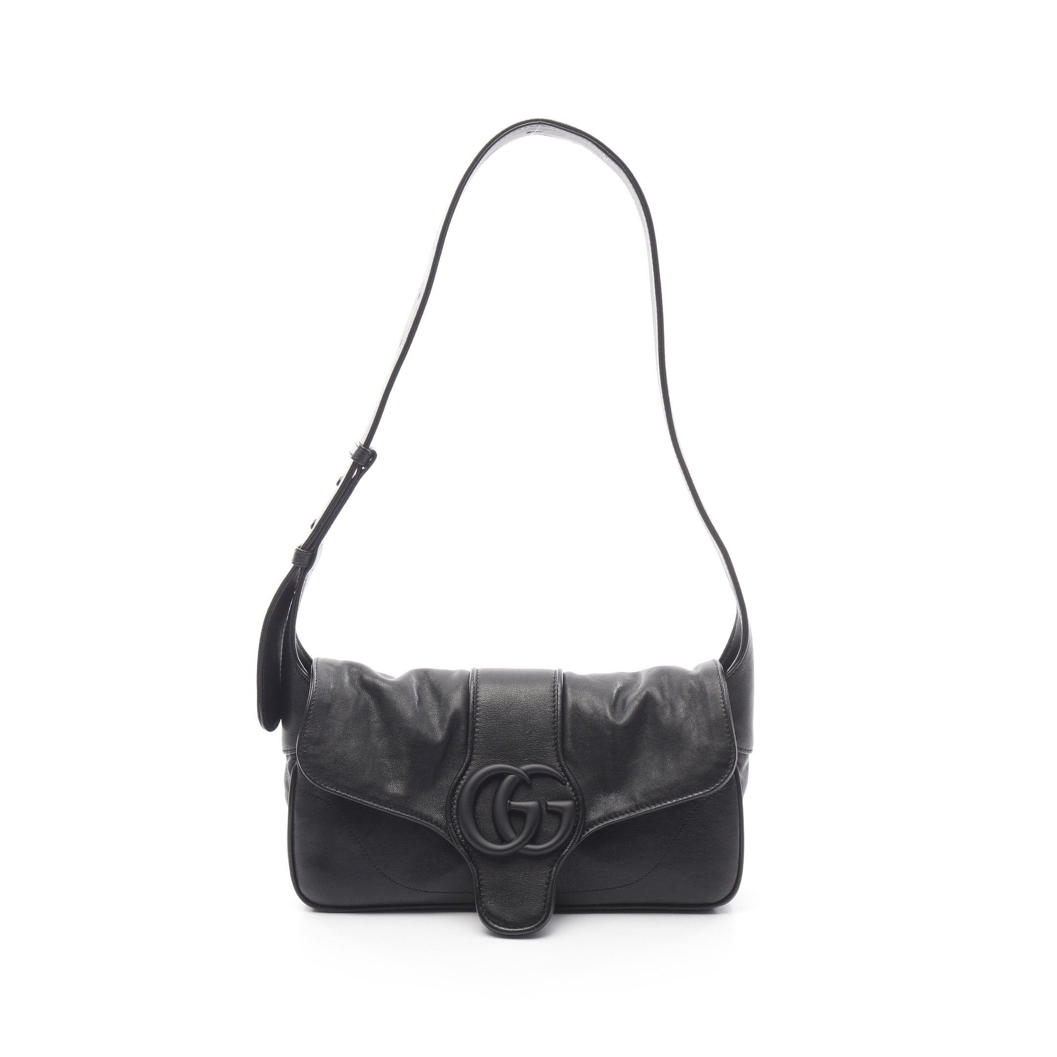 Gucci Gucci Aphrodite Small One Shoulder Bag Leather Black Size ONE SIZE - 1 Thumbnail