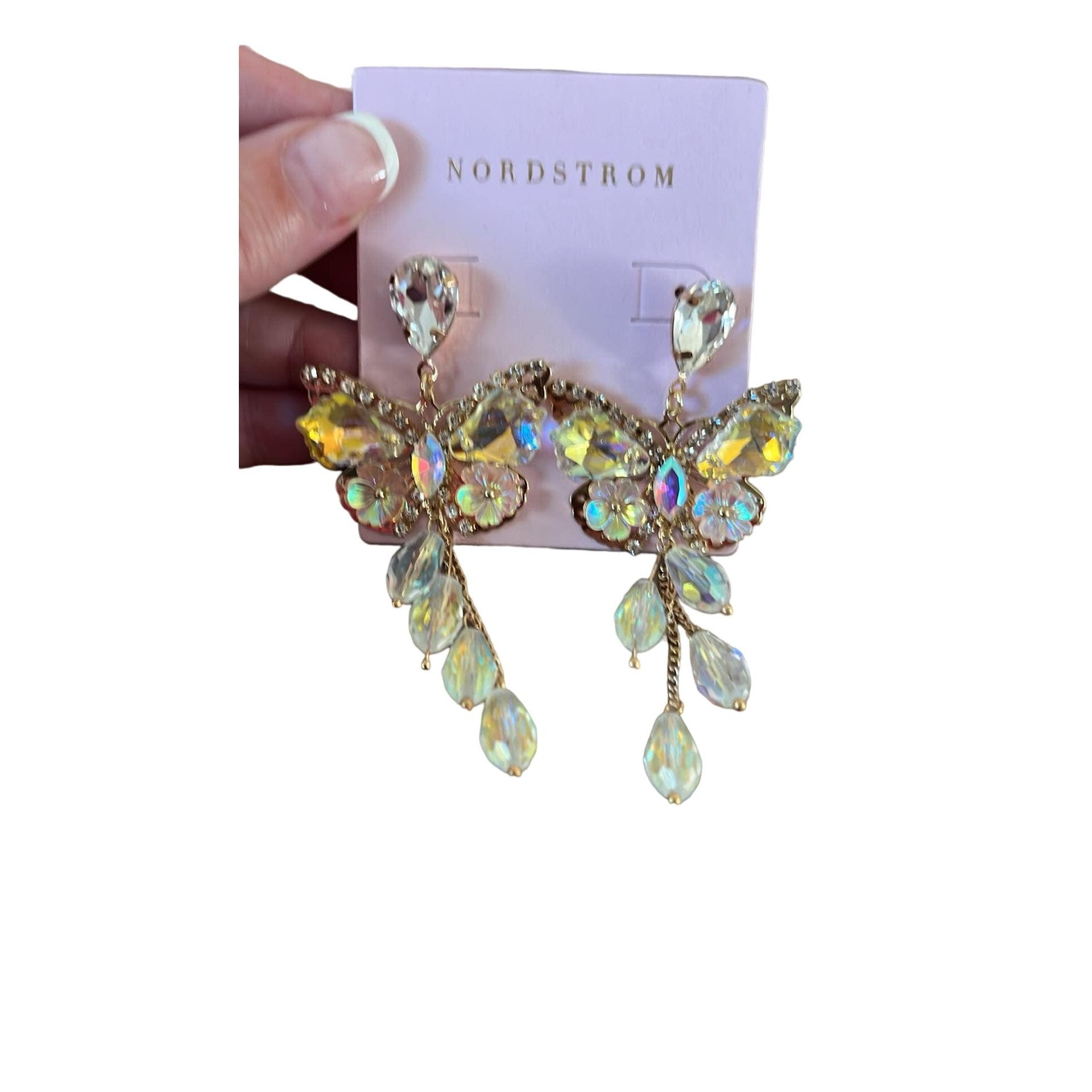Bloomingdale's Bloomingdale’s Crystal Colorful Rhinestone Butterfly Dangle Size ONE SIZE - 2 Thumbnail