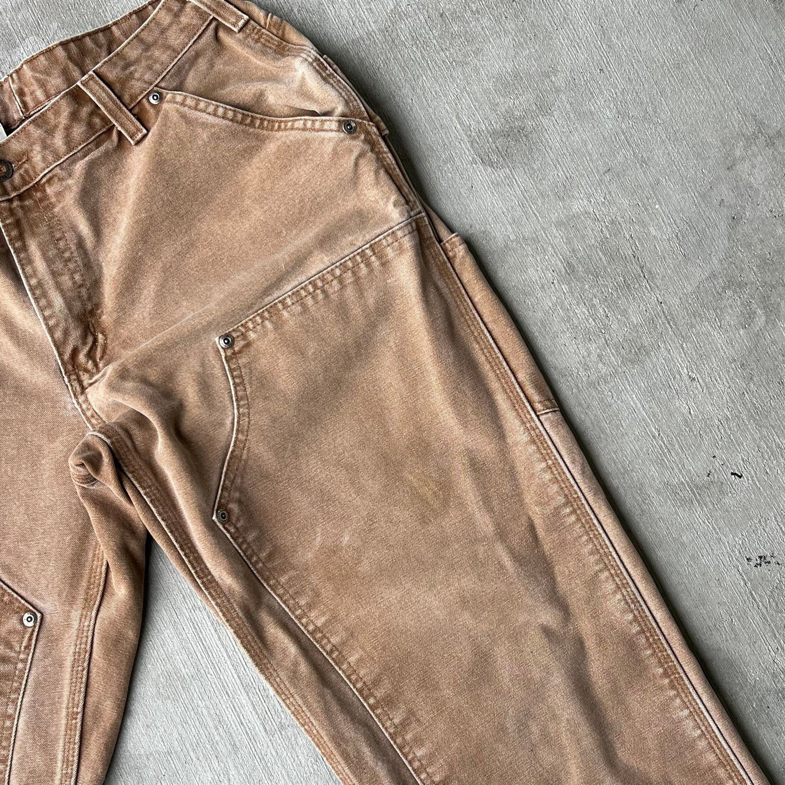 Carhartt × Vintage Carhartt brown WOMENS double knee work wear carpenter pants Size US 30 / EU 46 - 8 Thumbnail