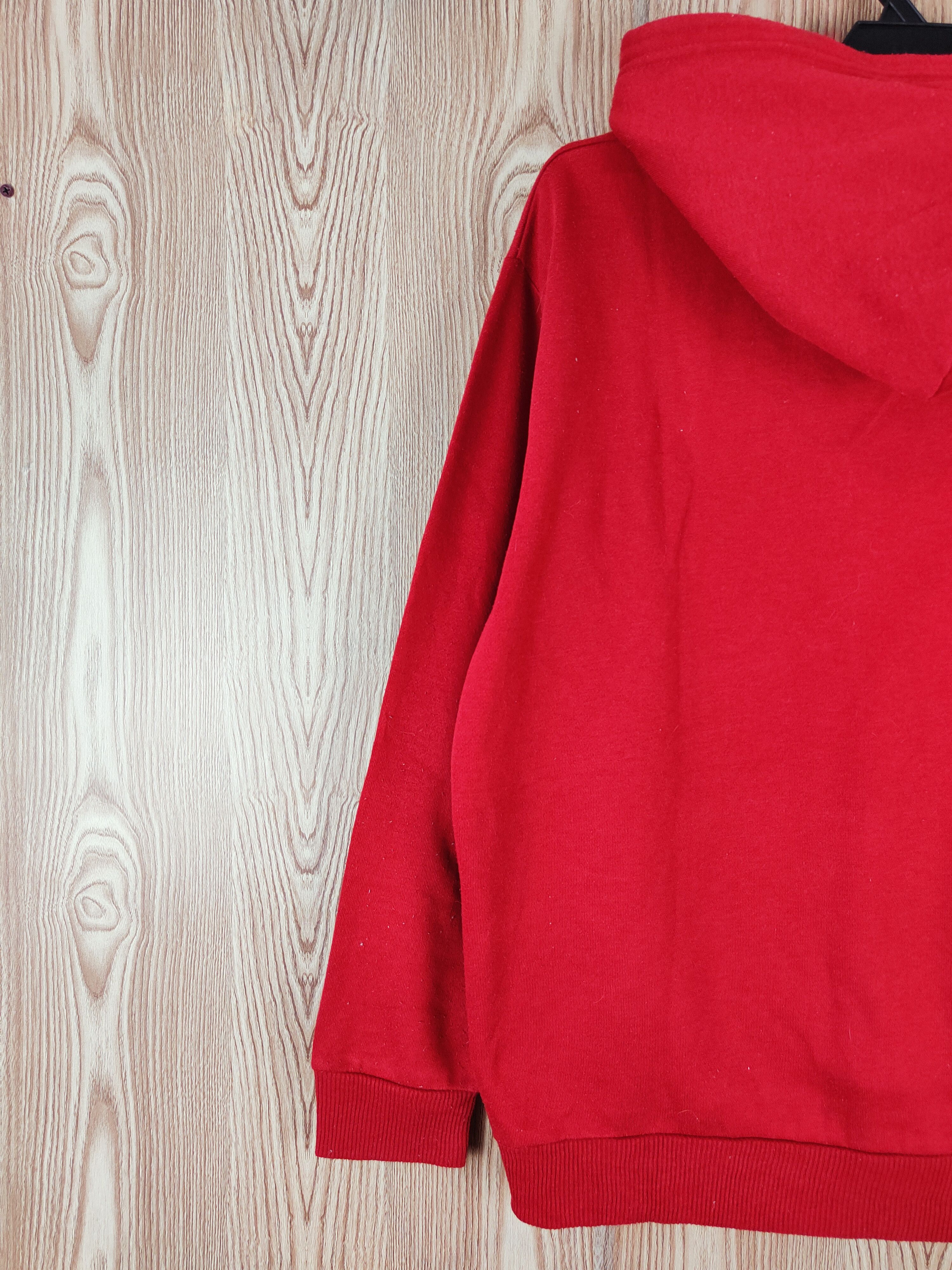 Japanese Brand × Vintage Vintage 💥 Defective Struct Red Hoodie Sweatshirts Size US L / EU 52-54 / 3 - 9 Thumbnail