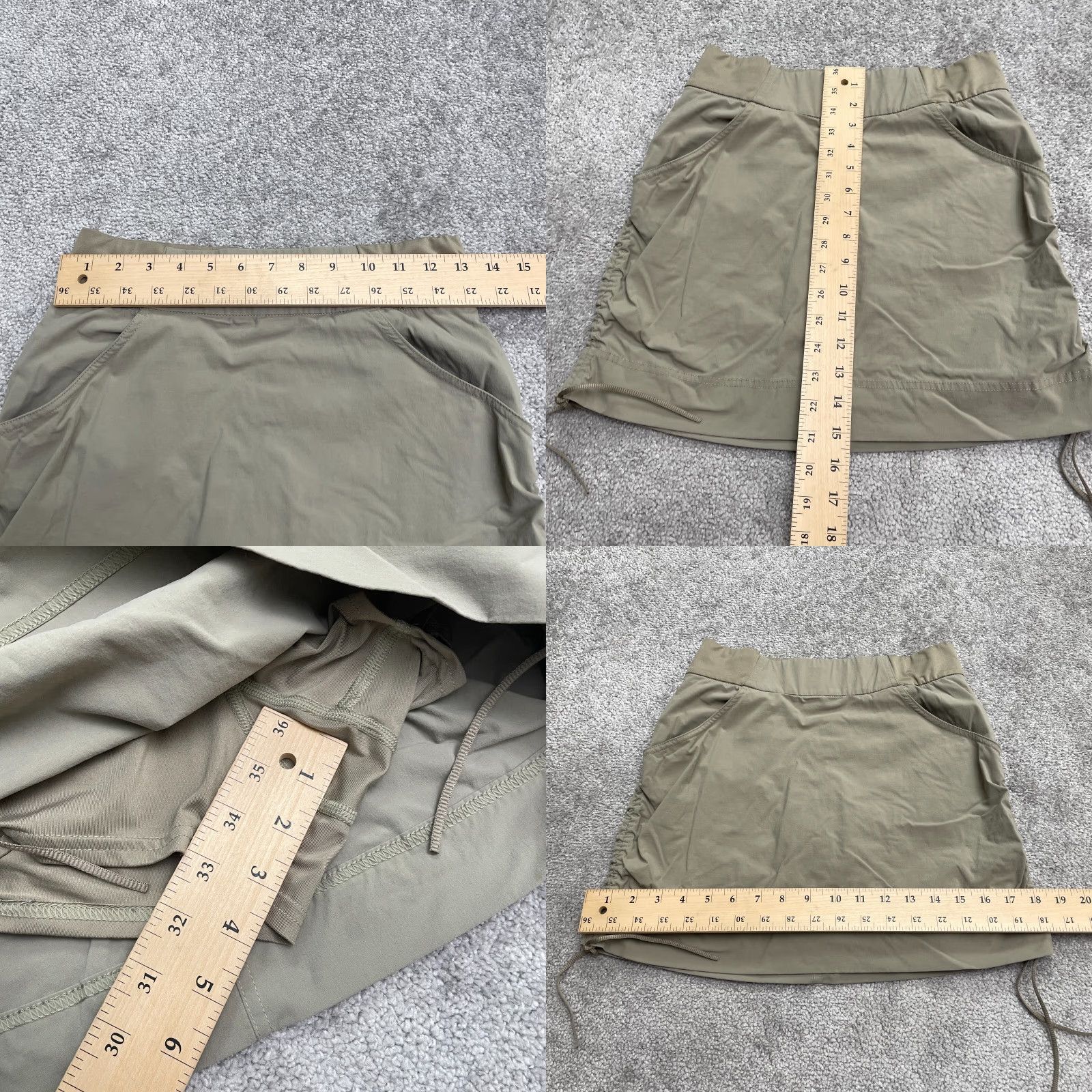 Vintage VINTAGE Columbia Casual Anytime Skort Skirt Women S Brown Tennis Golf Ruched Active Size 28" / US 6 / IT 42 - 8 Thumbnail