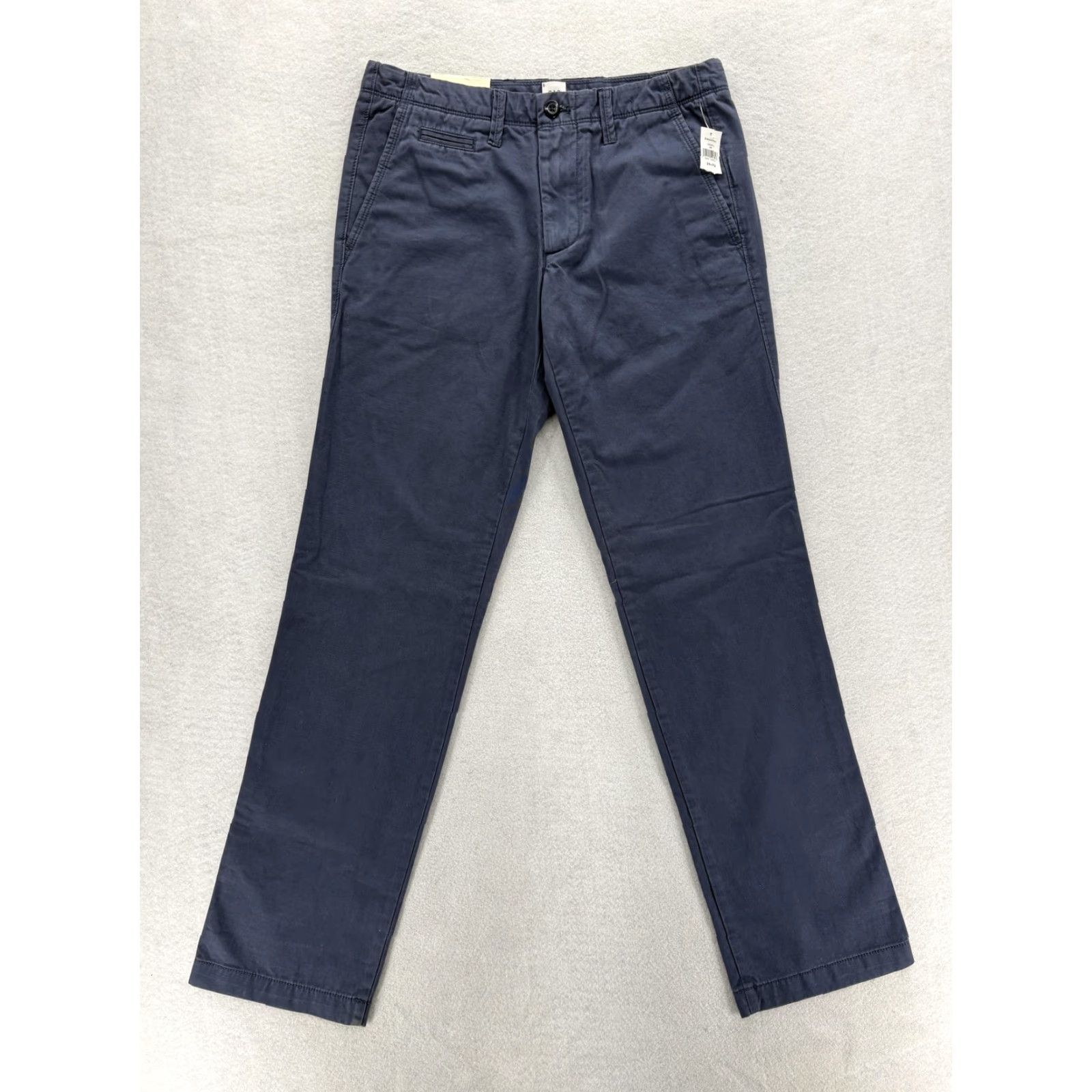 Gap Gap Straight Chino Pants Mens 29x32 Blue Mid Rise Straight Leg Cotton Casual NWT Size US 29 - 2 Thumbnail