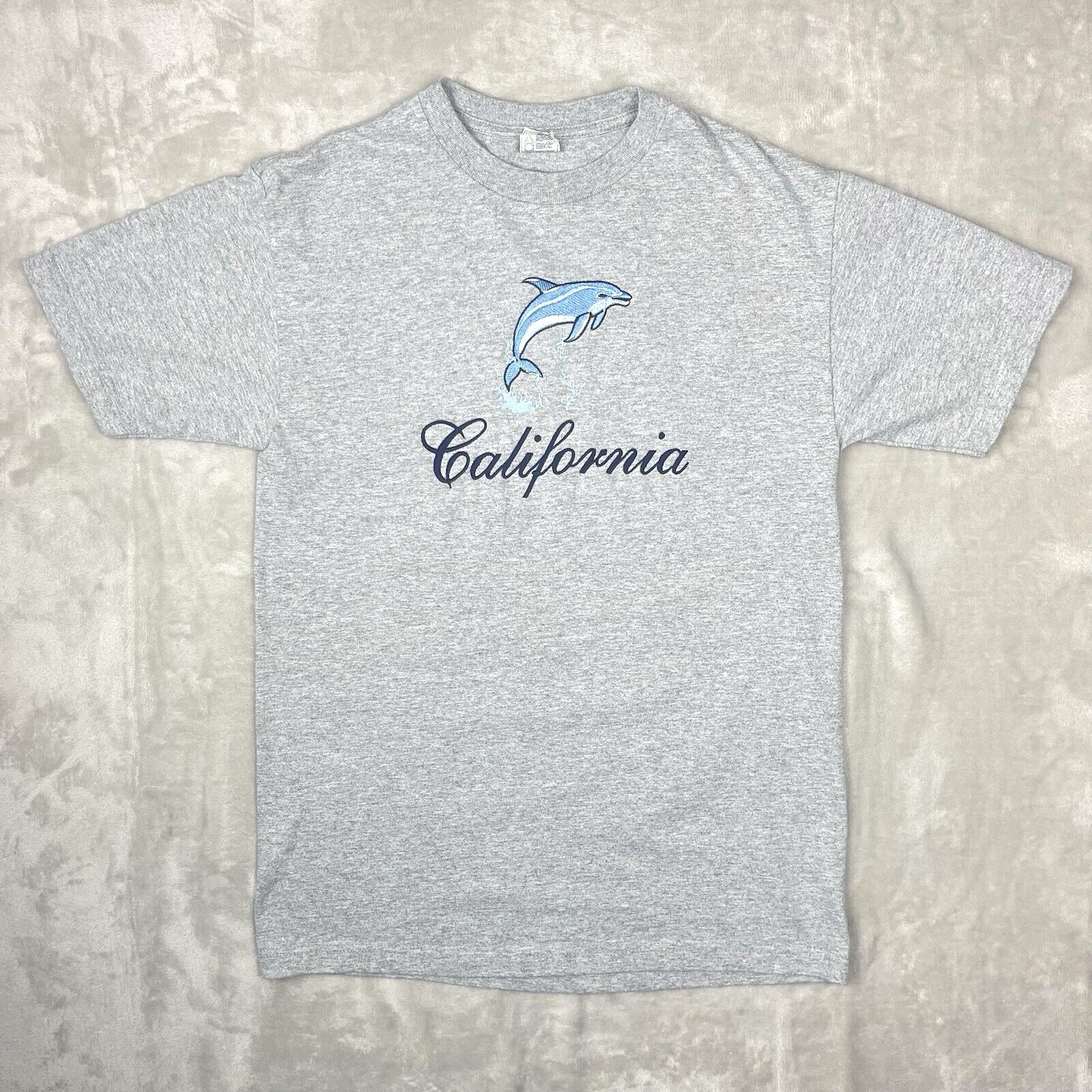 Alstyle Vintage Alstyle California Embroidered Dolphin T-Shirt 90s Size US M / EU 48-50 / 2 - 1 Thumbnail
