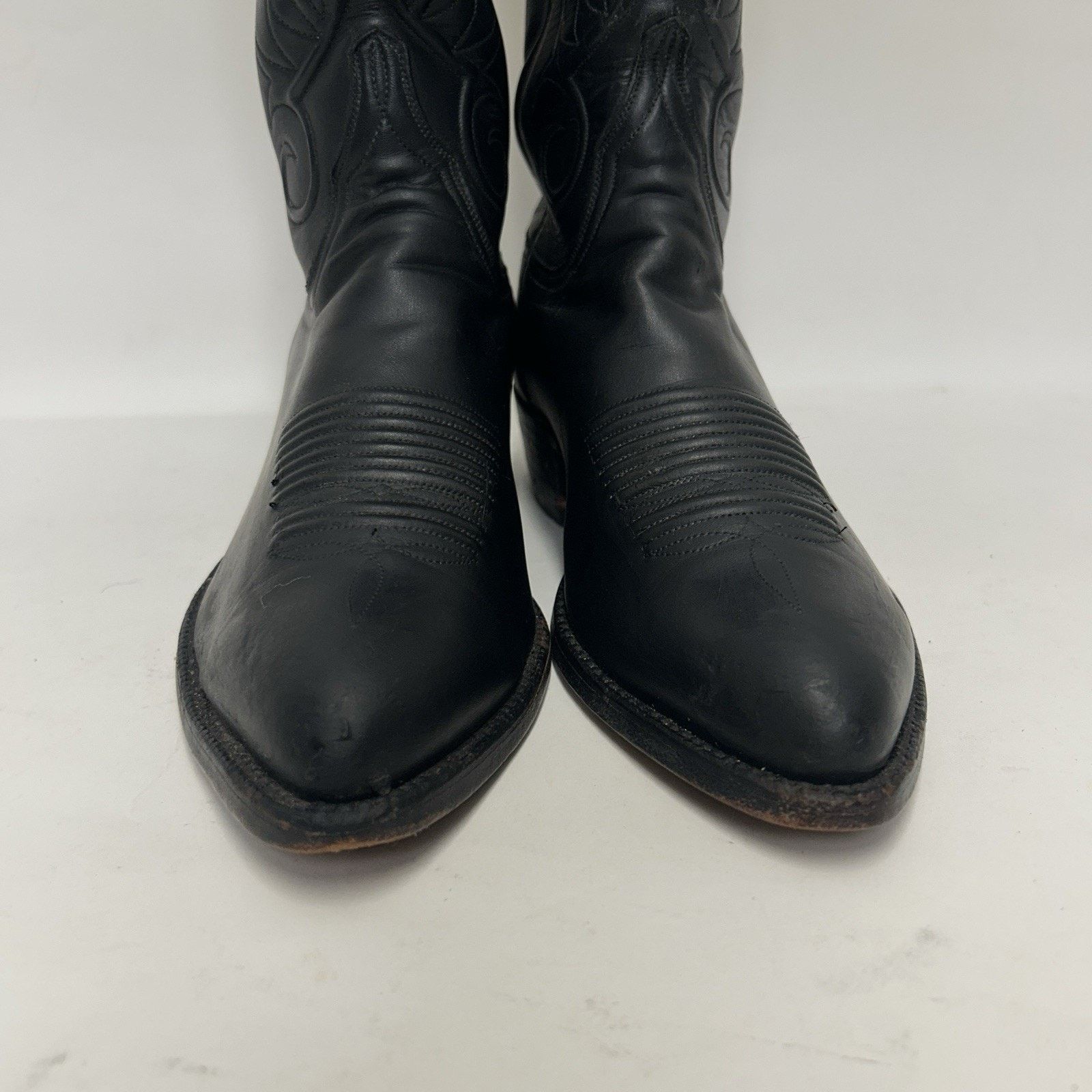 Lucchese Lucchese Handmade Goatskin Vines Cowboy Boots “Black" L1309 Size US 8.5 / EU 41-42 - 11 Thumbnail