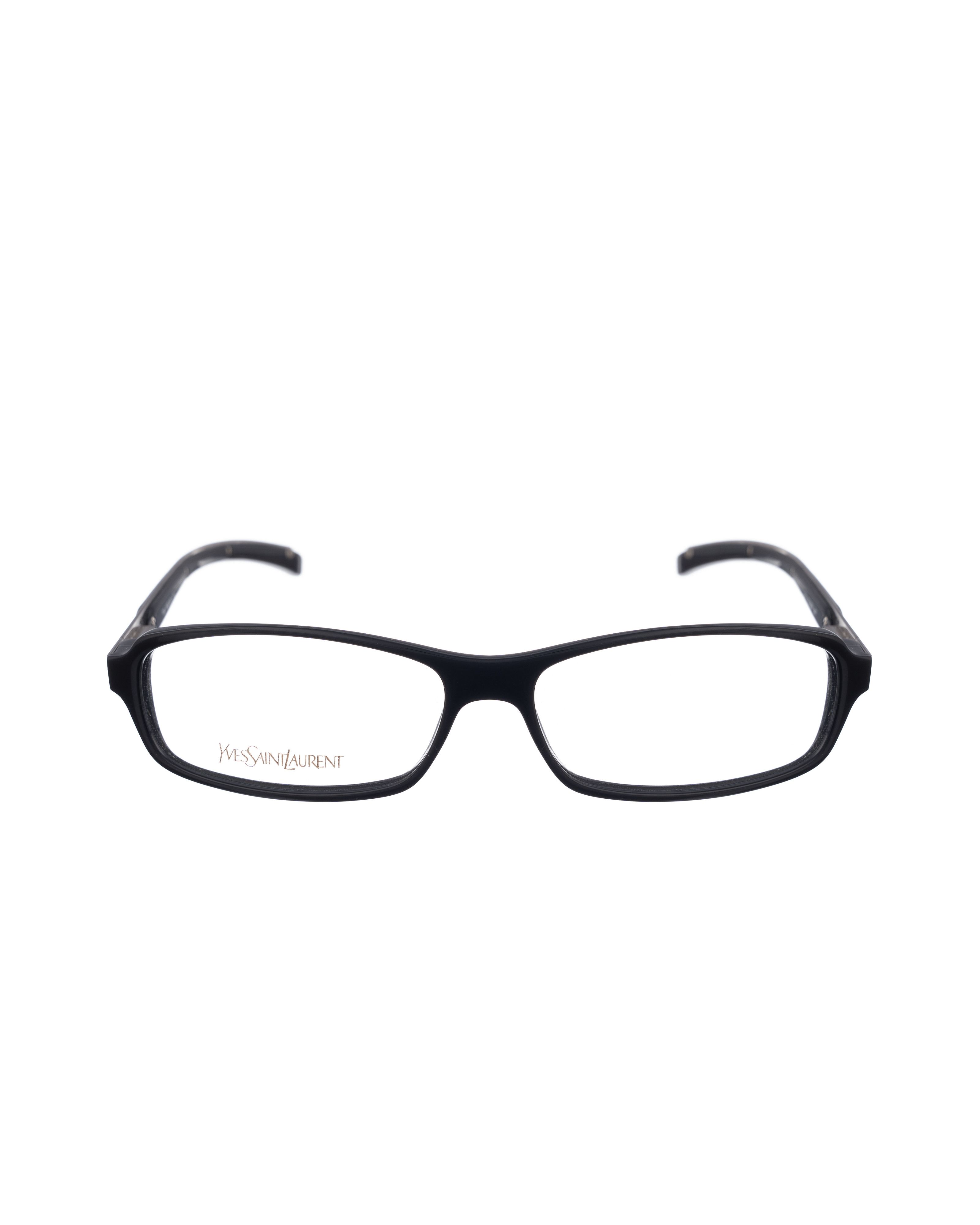 Saint Laurent Paris Yves Saint Laurent 90s Black Glasses with Chrome Details Size ONE SIZE - 3 Thumbnail
