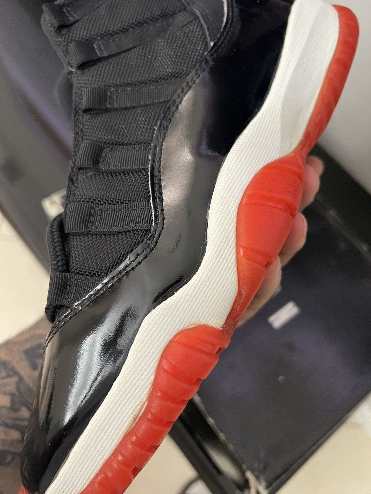 Jordan Brand Nike air jordan 11 bred 1996 OG Size US 8.5 / EU 41-42 - 15 Thumbnail