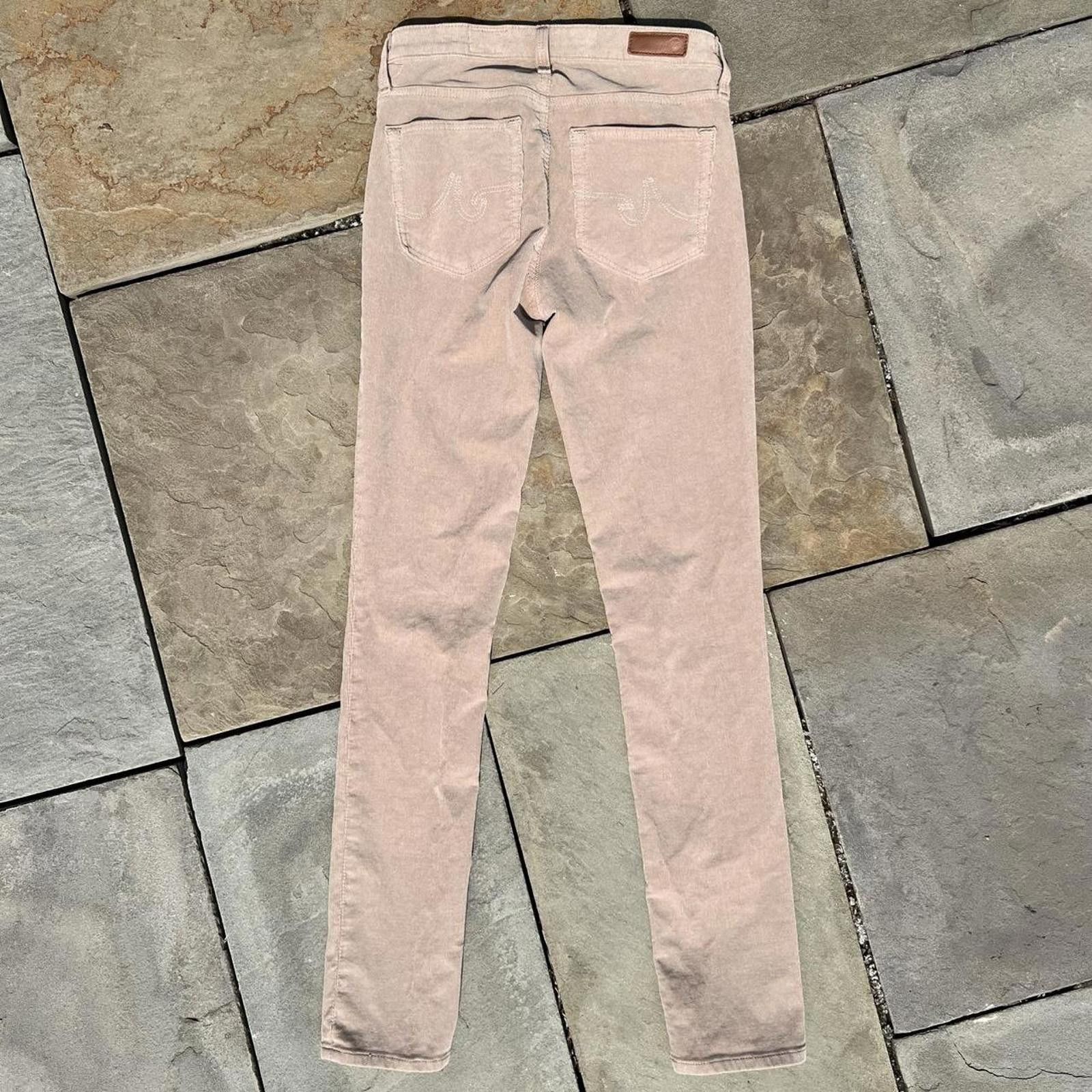 AG Adriano Goldschmied Tan Corduroy Cigarette Leg Pants Size 42" / US 20 - 5 Thumbnail