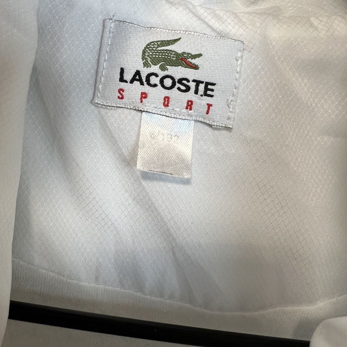 Lacoste Vintage Lacoste Sport White Track Jacket, Size L Size US L / EU 52-54 / 3 - 6 Thumbnail