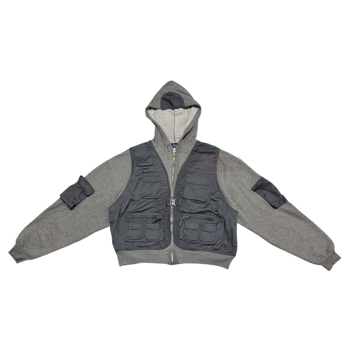 Jerzees Jerzees Zip Hoodie Vest Edition “D-Grey” 590 Reworked Hoodie Size US L / EU 52-54 / 3 - 3 Thumbnail