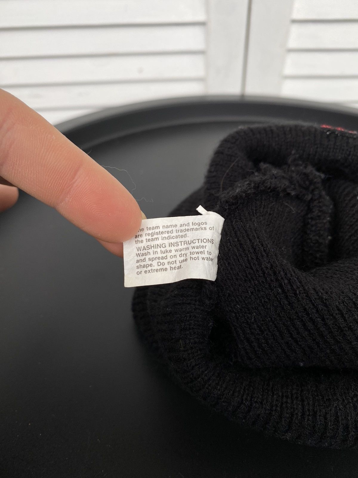 NBA × Vintage Vintage Chicago Bulls Wool Beanie Hat USA Size ONE SIZE - 4 Thumbnail