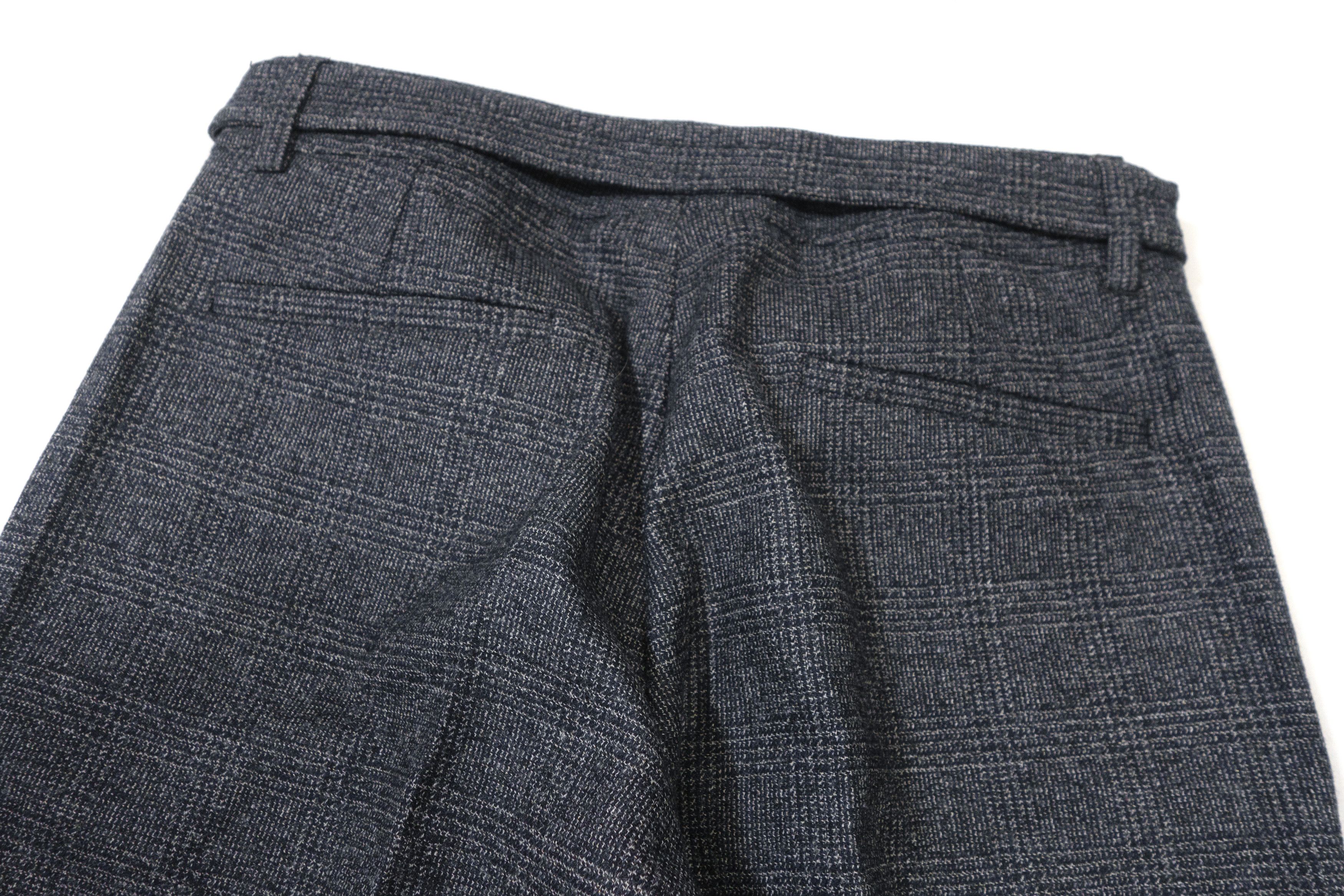 Burberry Prorsum Wool Herringbone Tweed Plaid Waistband Dress Pants Size 26" / US 2 / IT 38 - 4 Thumbnail