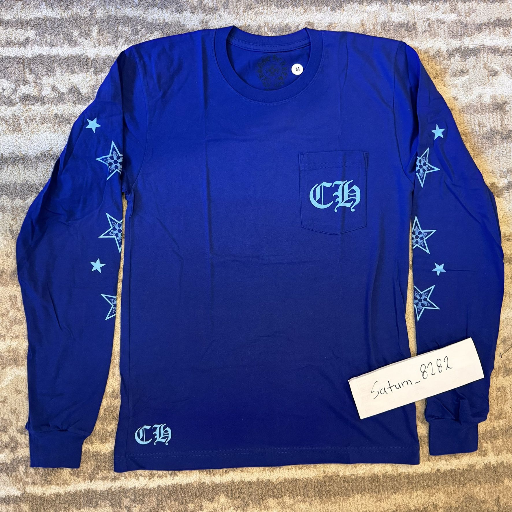Chrome Hearts Chrome hearts star lapis blue pocket long sleeve tee LS Size US M / EU 48-50 / 2 - 1 Thumbnail