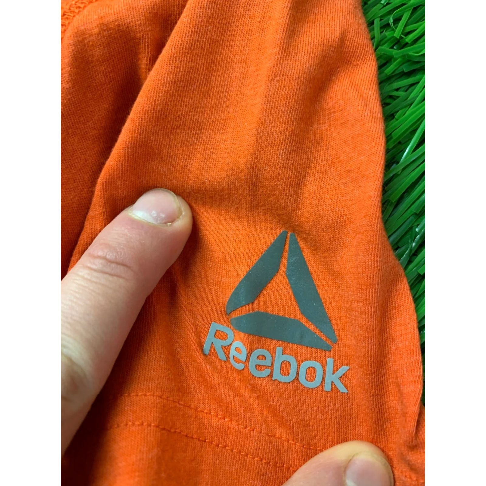Reebok REEBOK MENS T-SHIRT Casual Short Sleeve Jersey Orange 60% Cotton 40% Nylon Logo Basic Tee Size M Size US M / EU 48-50 / 2 - 4 Thumbnail