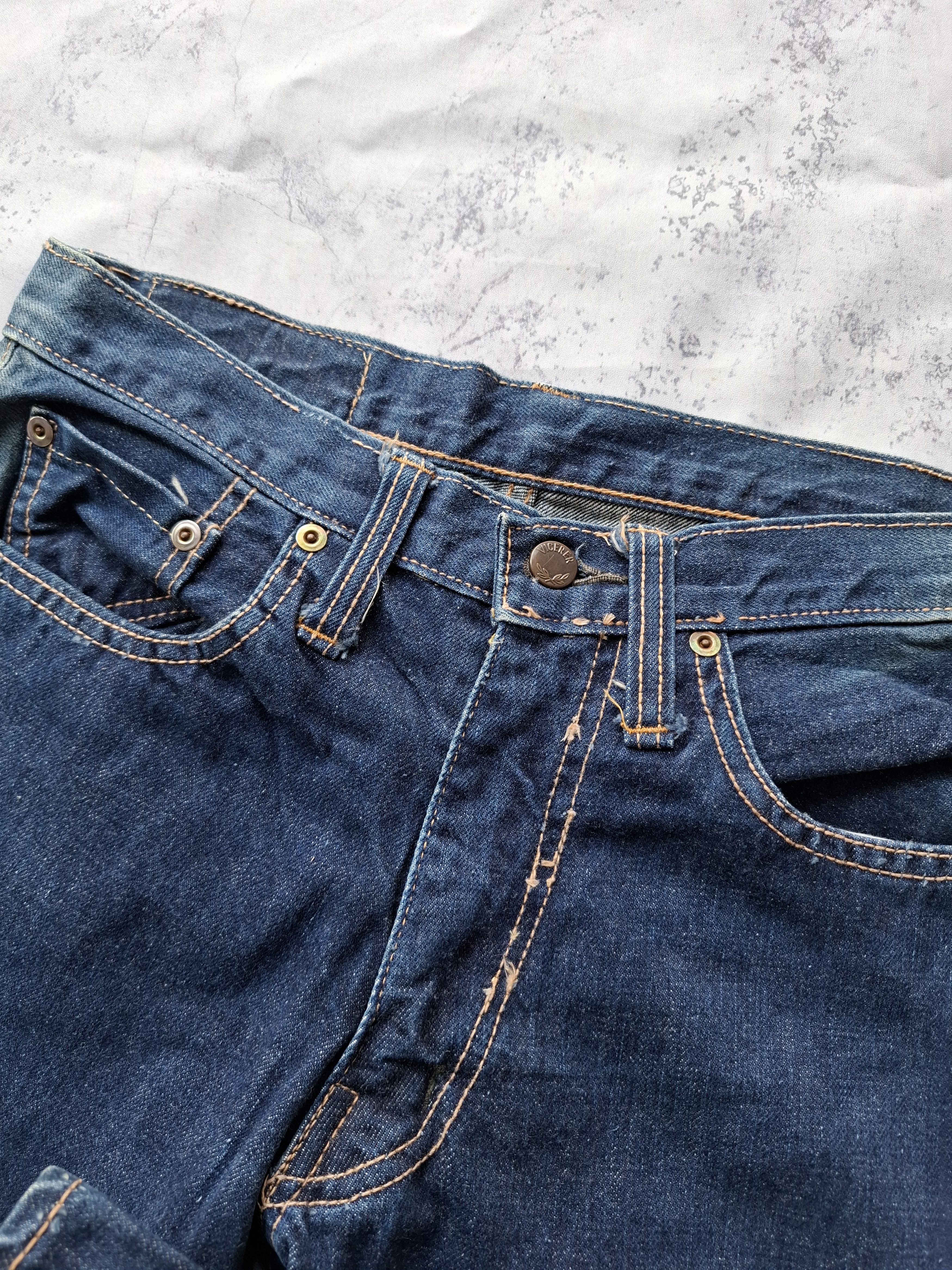 Vintage 80s vicerer half white selvedge bootcut jeans Size US 30 / EU 46 - 5 Thumbnail