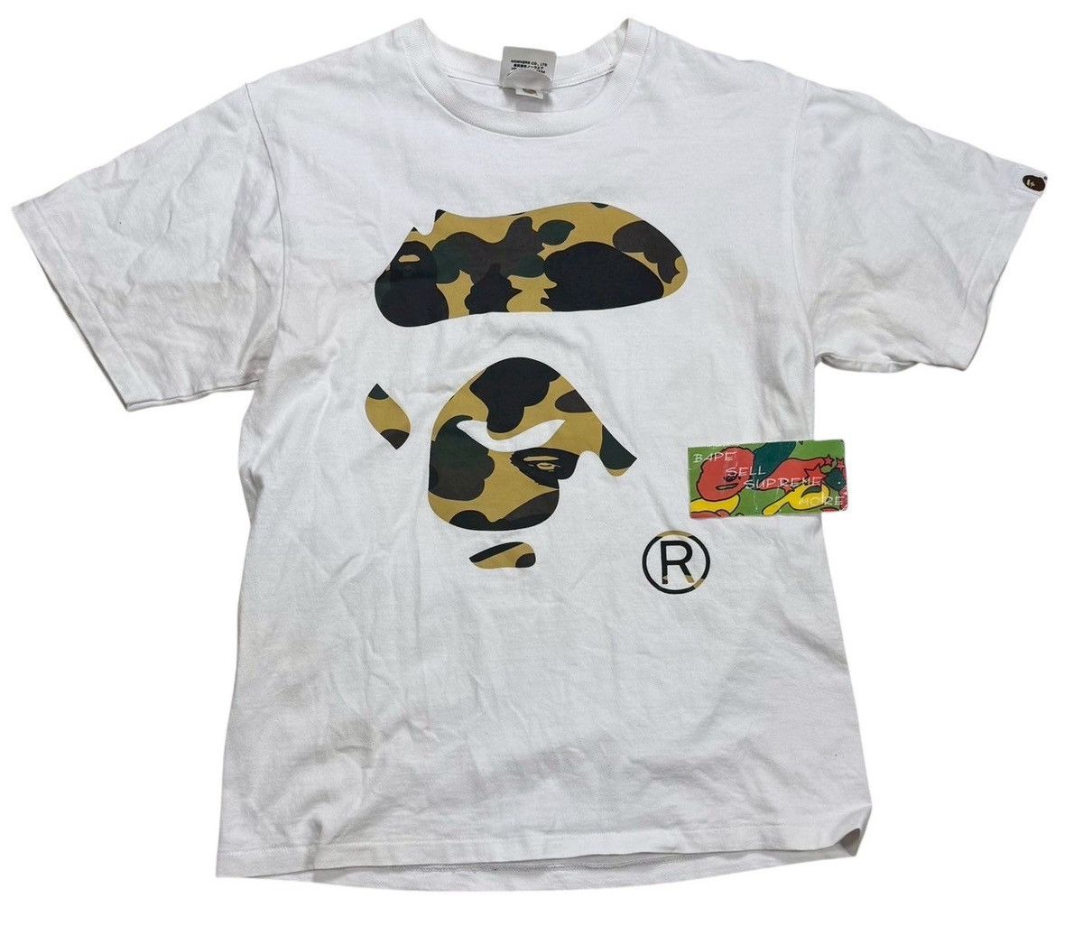 Bape BAPE Big Face T-shirts White Size US S / EU 44-46 / 1 - 1 Thumbnail