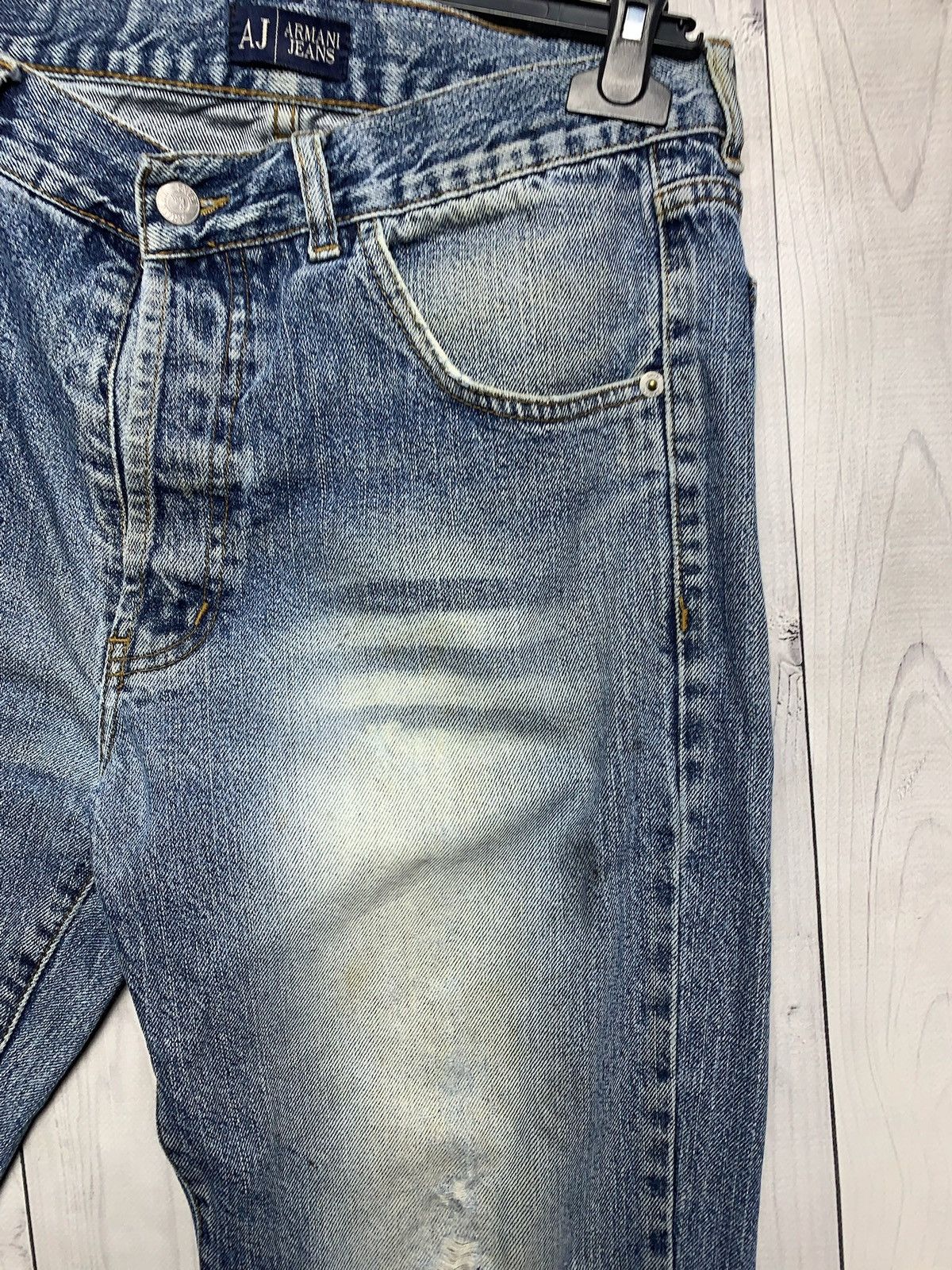 Armani × Giorgio Armani × Vintage Vintage Giorgio Armani jeans denim size 32 distressed Size US 32 / EU 48 - 5 Thumbnail