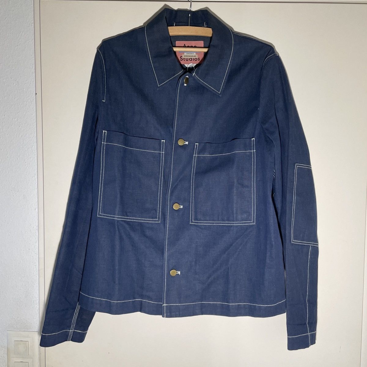 Acne Studios Acne BLÅ Konst jeans shirt Size US L / EU 52-54 / 3 - 1 Thumbnail