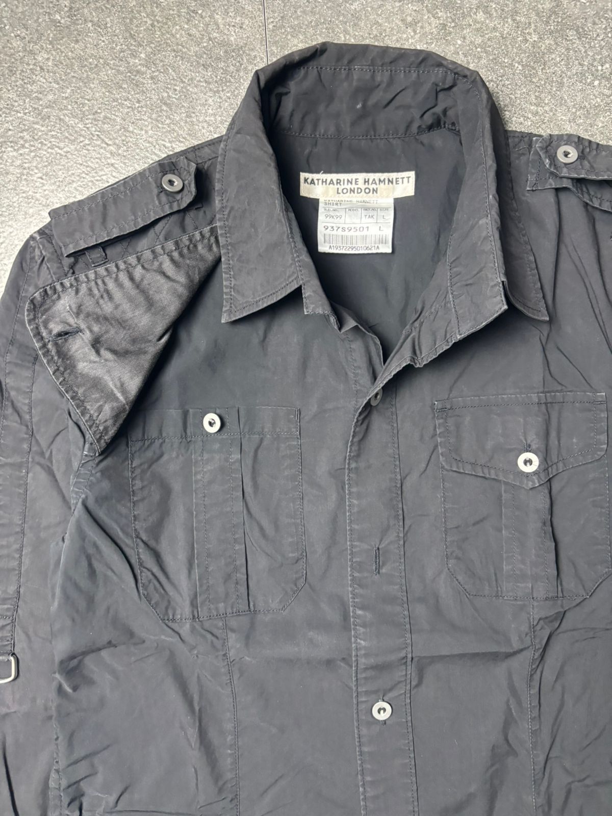 Katharine Hamnett London 1990s Katherine Hamnett London Work Shirt Size US M / EU 48-50 / 2 - 4 Thumbnail