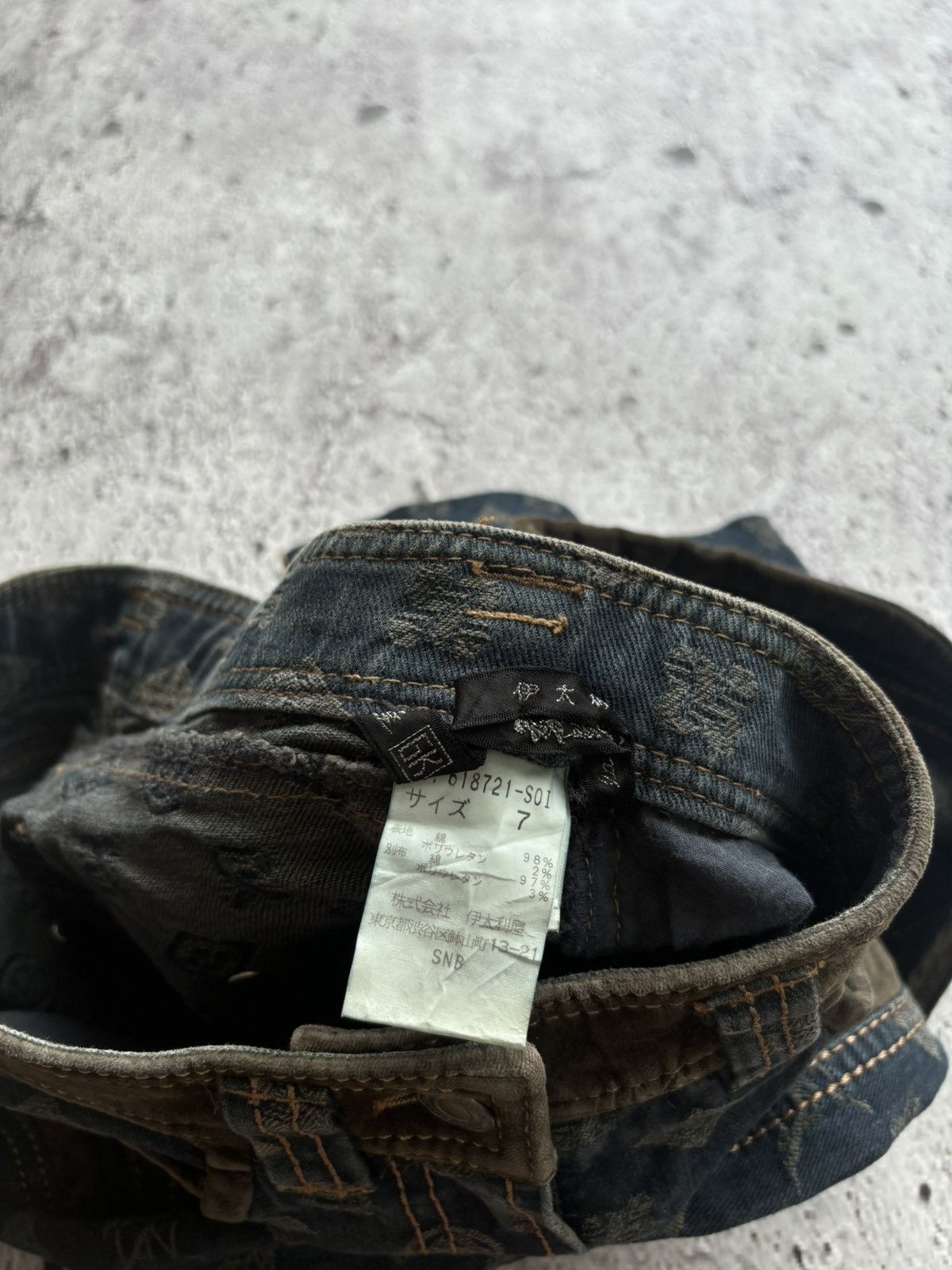 Hysteric Glamour 2000's GK flare monogram bootcut jeans Size 27" / US 4 / IT 40 - 9 Thumbnail