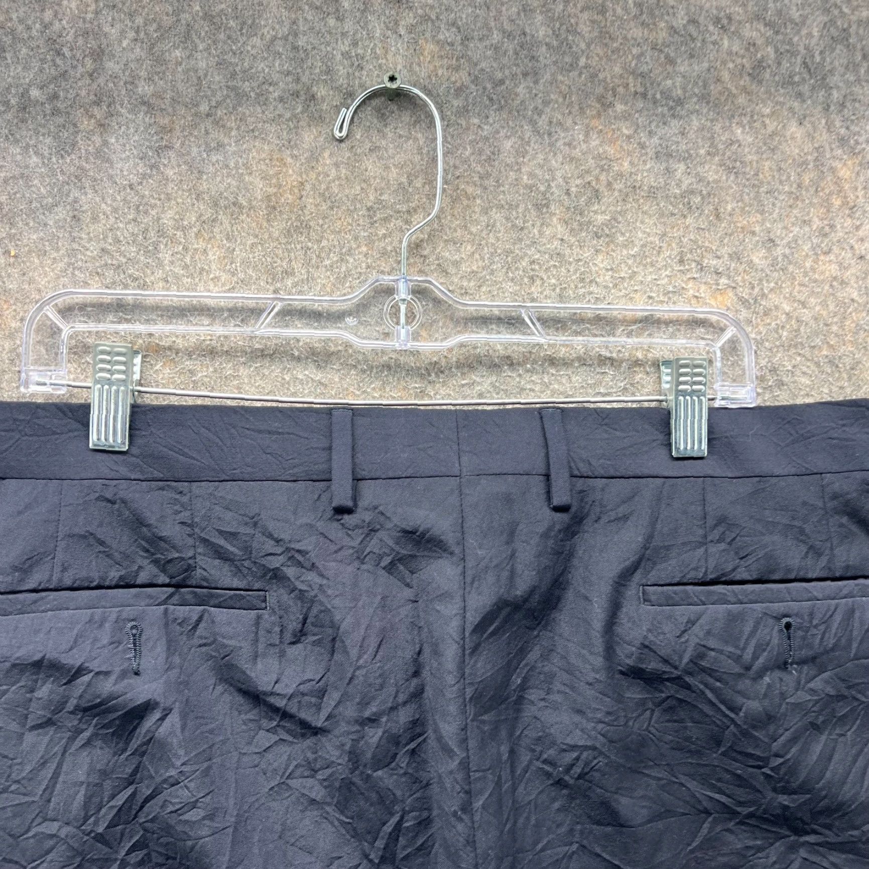 John Varvatos John Varvatos Dress Pants Mens 56 Blue Navy Wool Pleated Trouser Slacks) Size US 40 / EU 56 - 6 Thumbnail