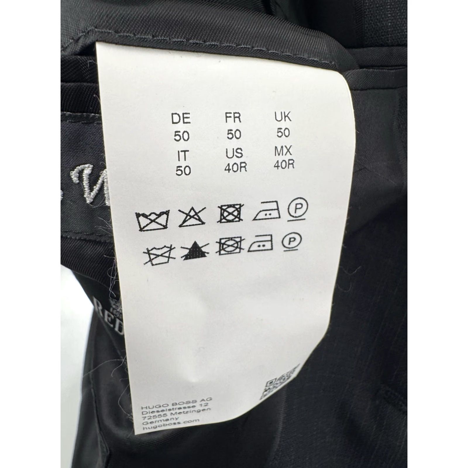 Hugo Boss HUGO BOSS / REDA Wool Suit Mens 40 R 33/30 Black, Jacket 40 R Pants 33/30, Wool, Regular, Suit, Smoke Free Home, 23 Size 40R - 6 Thumbnail