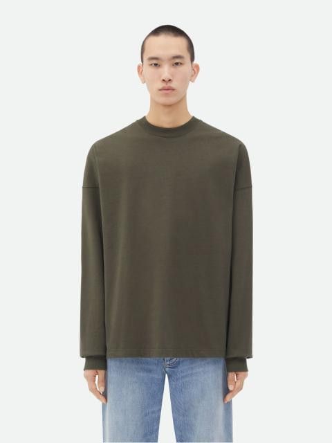 jersey oversized long sleeve t-shirt
