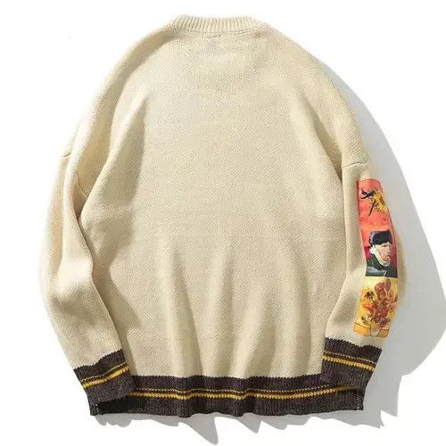 Japanese Brand × Vintage Van Gogh Painting Embroidery Knitted Sweater Size US L / EU 52-54 / 3 - 4 Thumbnail