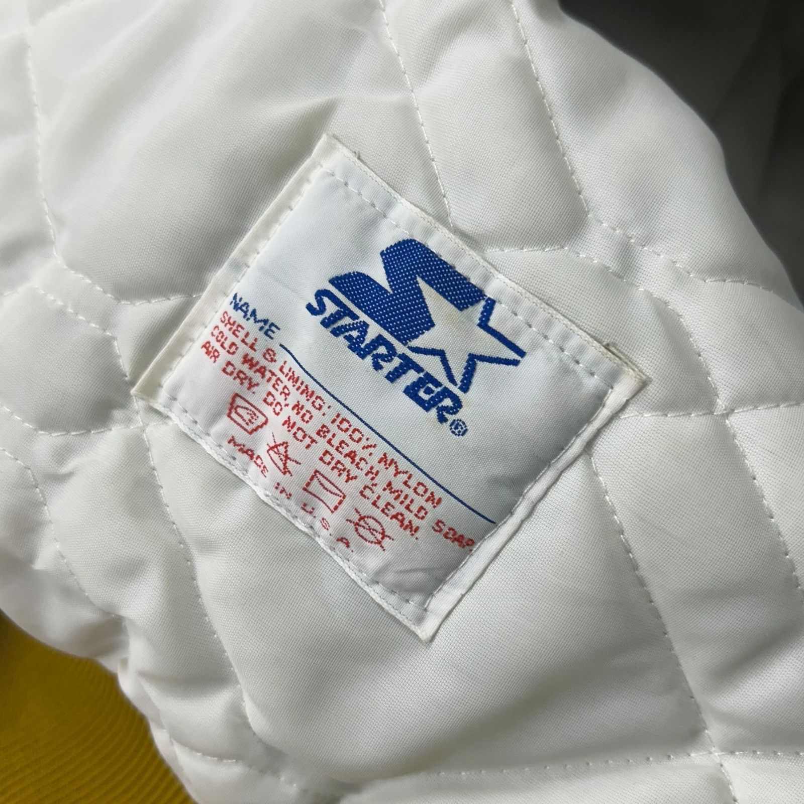 NBA VTG 90s NCAA GEORGIA TECH YELLOW STARTER SATIN JACKET Size US M / EU 48-50 / 2 - 6 Thumbnail