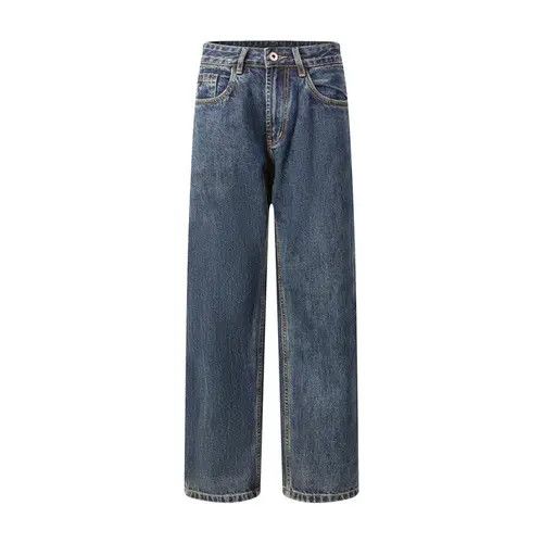 Japanese Brand × Jean American distressed washed loose casual straight jeans Size US 32 / EU 48 - 1 Thumbnail