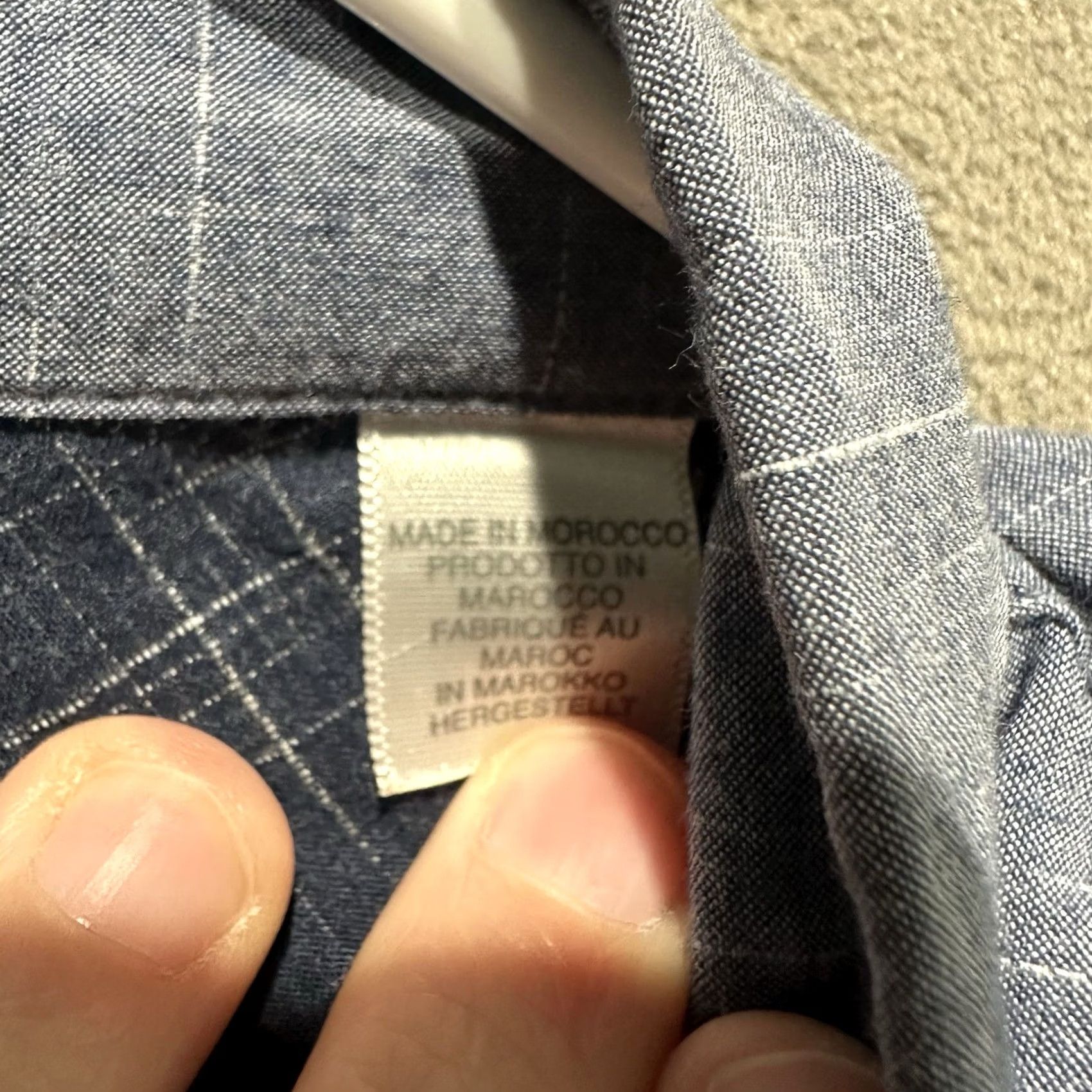 Paul Smith Paul Smith Shirt Mens Large Blue Chambray Button-Down Long Sleeve Casual Pocket Size US L / EU 52-54 / 3 - 4 Thumbnail