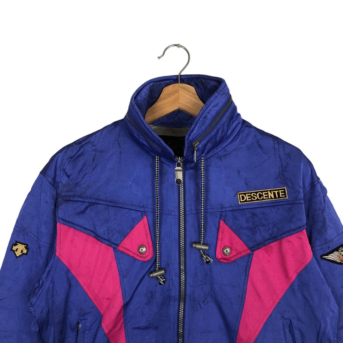 Japanese Brand VINTAGE CROPPED SKI JACKET DESCENTE RACING EQUIPMENT JAPAN Size US S / EU 44-46 / 1 - 2 Thumbnail