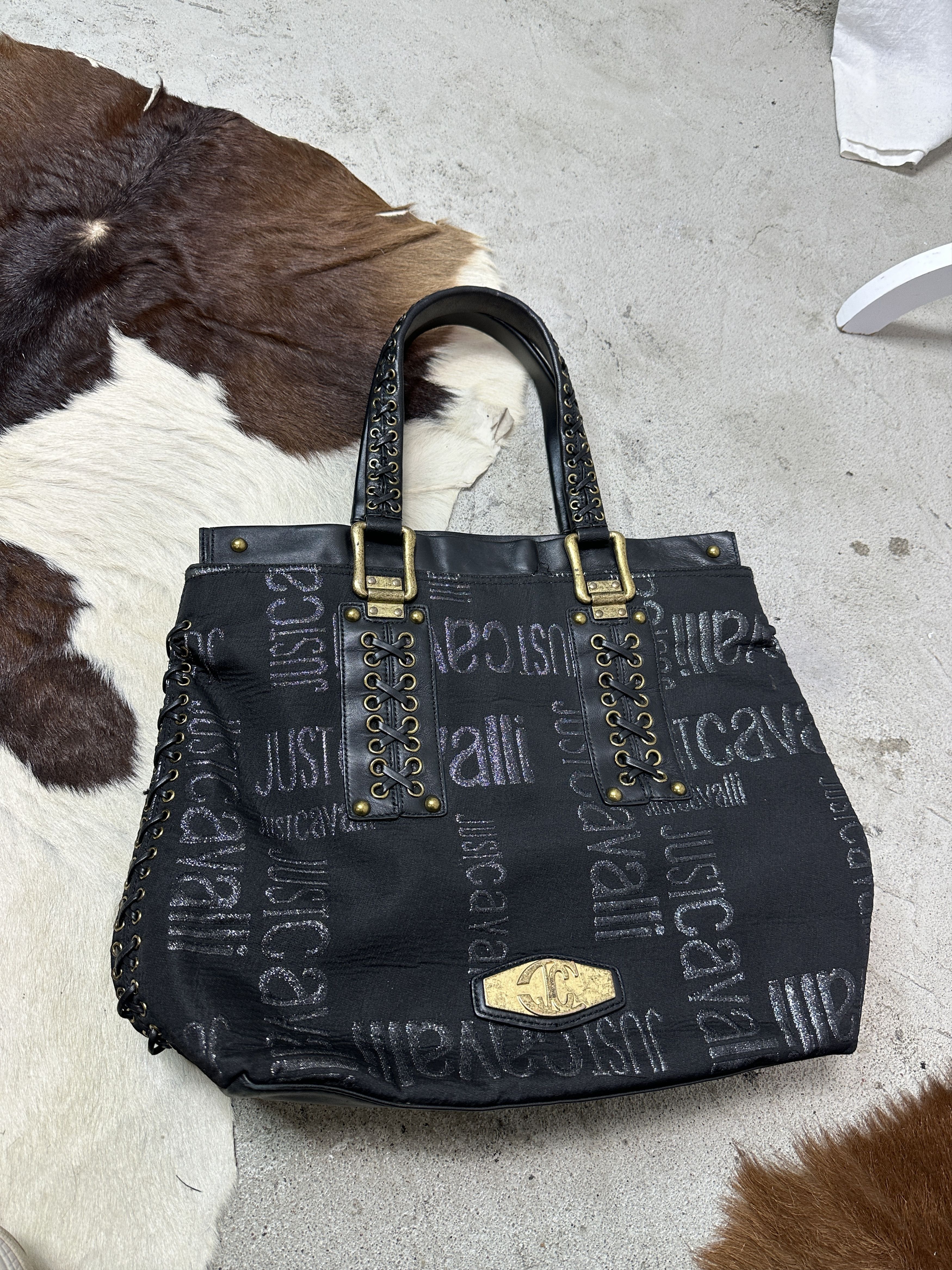 Roberto Cavalli Vintage Belted Roberto Cavalii Printed Shoulder Bag Y2K Size ONE SIZE - 2 Thumbnail