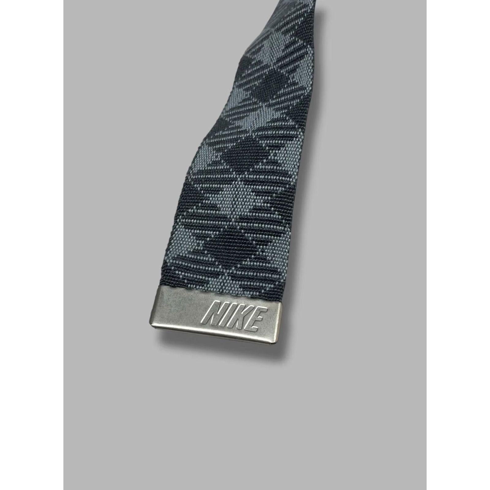 Nike Nike Reversible Belt – Grey/Black Pattern – Buckle – Men – One Size – Cotton Canvas Size ONE SIZE - 4 Thumbnail