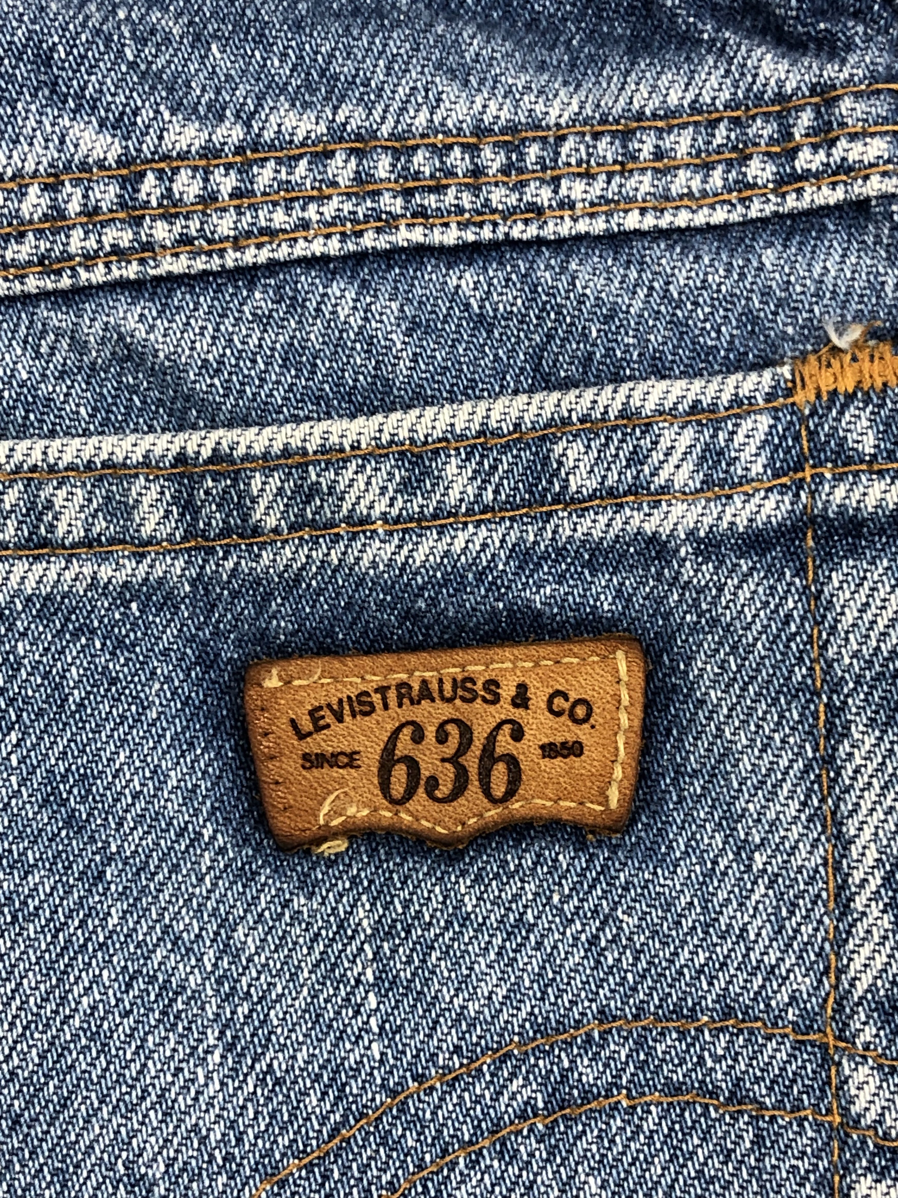 Levi's Vintage 90s Levis 636 Faded Blue Jeans DPP0165 Size US 29 - 12 Thumbnail