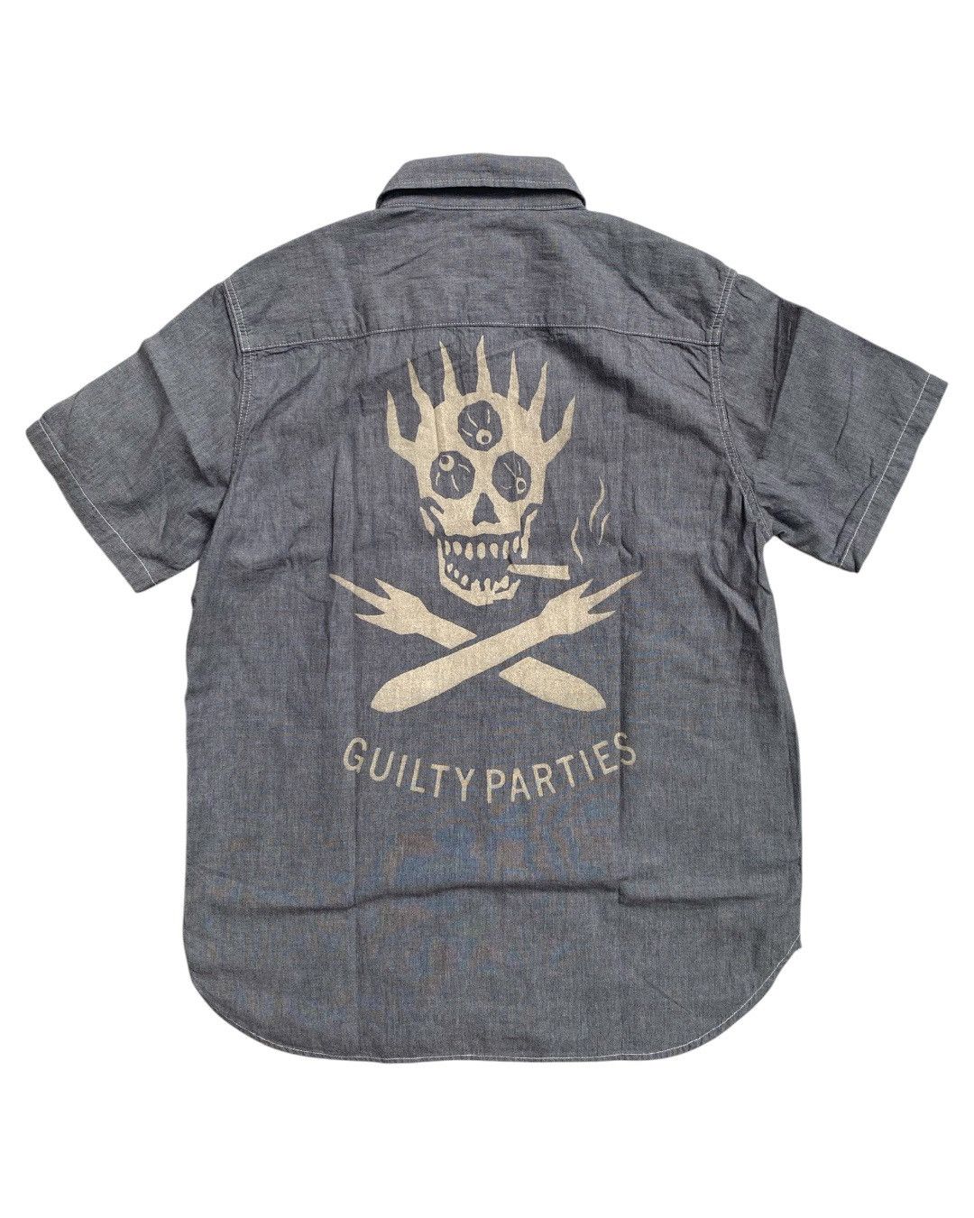 Wacko Maria WACKO MARIA (THE GUILTY PARTIES) S/S CHAMBRAY WORK SHIRT Size US M / EU 48-50 / 2 - 2 Thumbnail