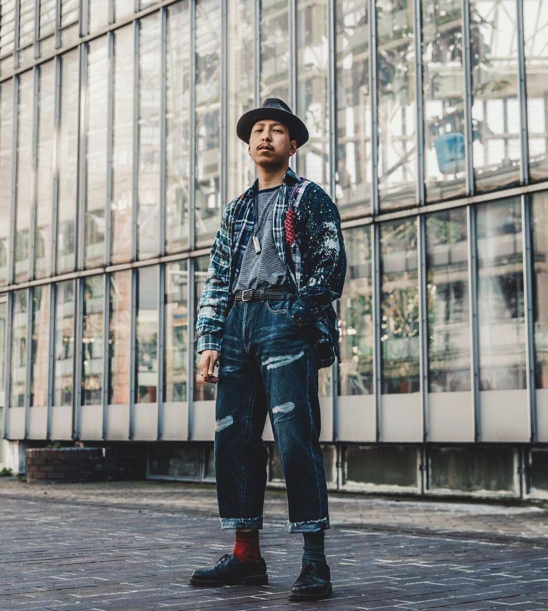 Beams Japan Beams Japan Heavy Wash Knife Distressed Tapered 9/10 M Size US 32 / EU 48 - 8 Thumbnail