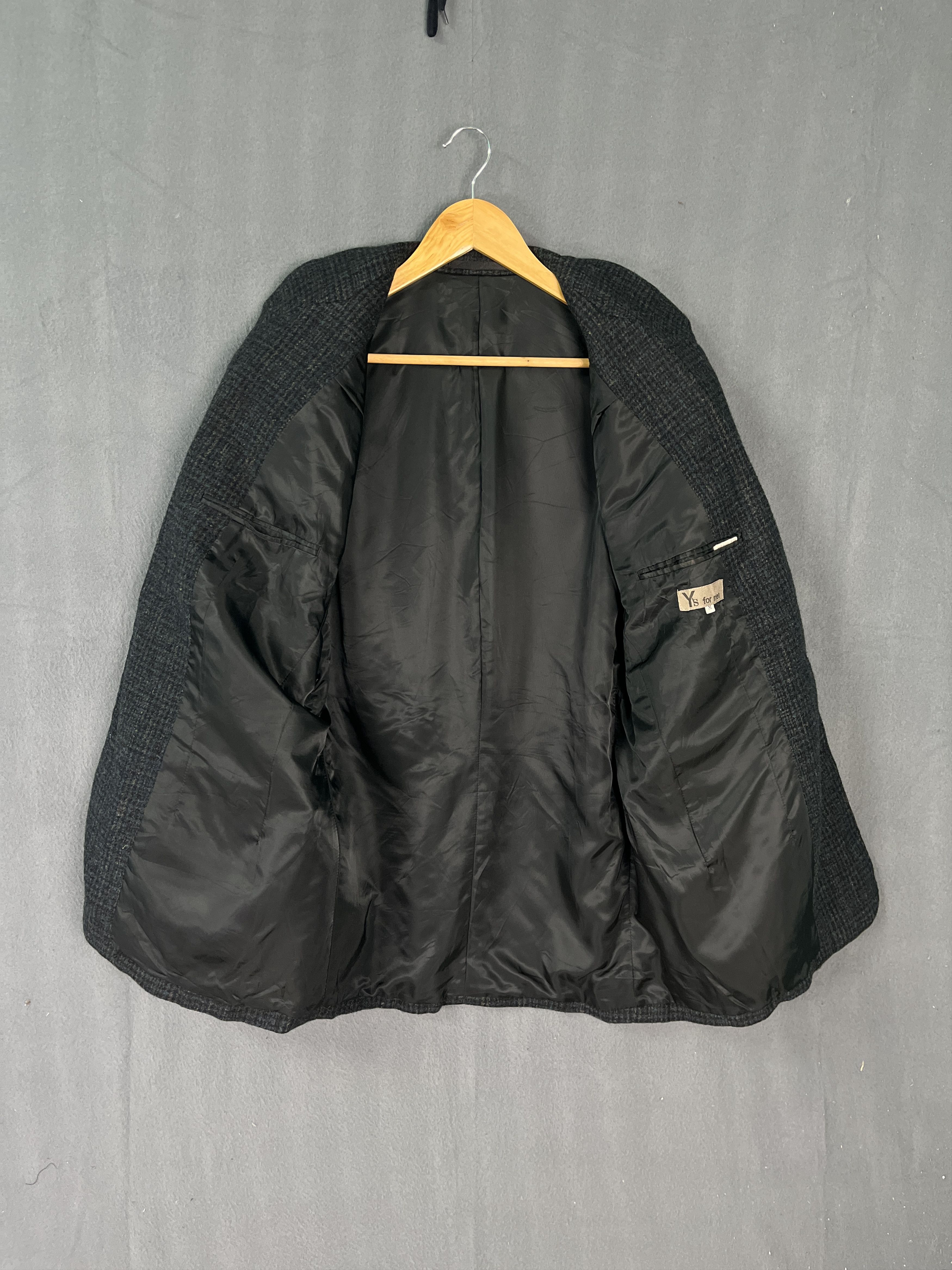 Y's for Men Vintage 1993 S/S Yohji Yamamoto Plaid Wool Jacket Size US M / EU 48-50 / 2 - 10 Thumbnail