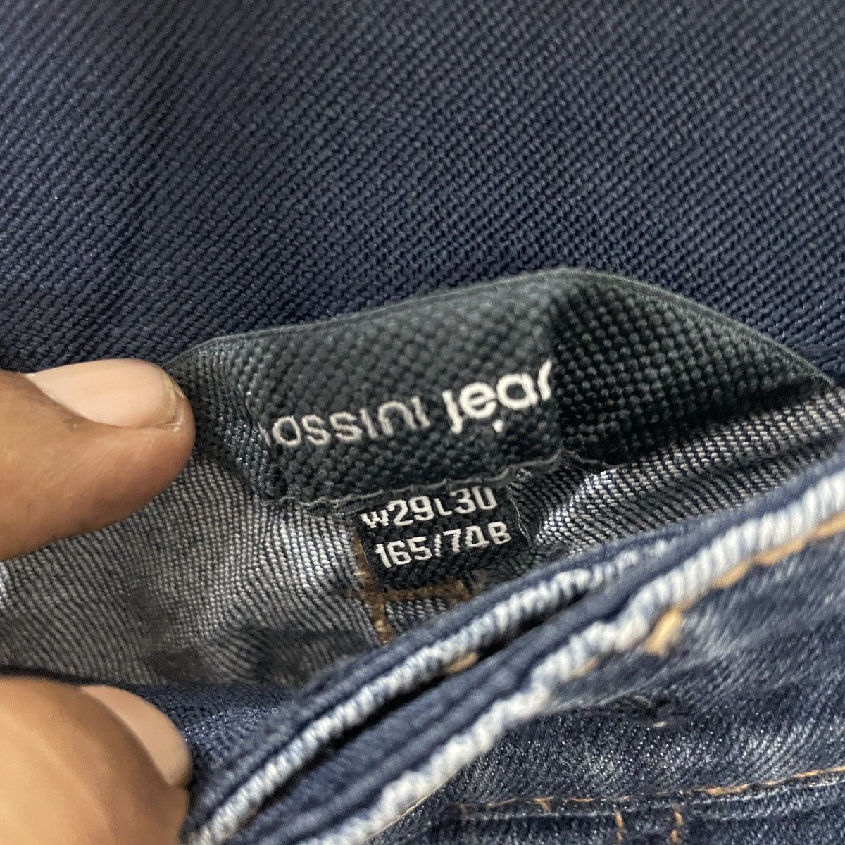 Other Vintage Bossini Jeans Seldvedge Distressed Denim Jeans Size US 31 - 5 Thumbnail