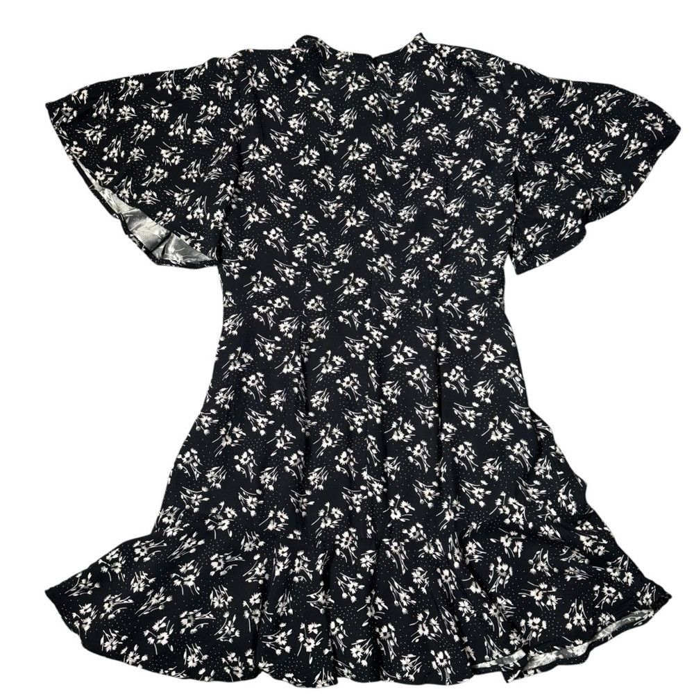 Other LOVER Mimosa Mini Floral Black Viscose Dress Size 8 Size M / US 6-8 / IT 42-44 - 5 Thumbnail