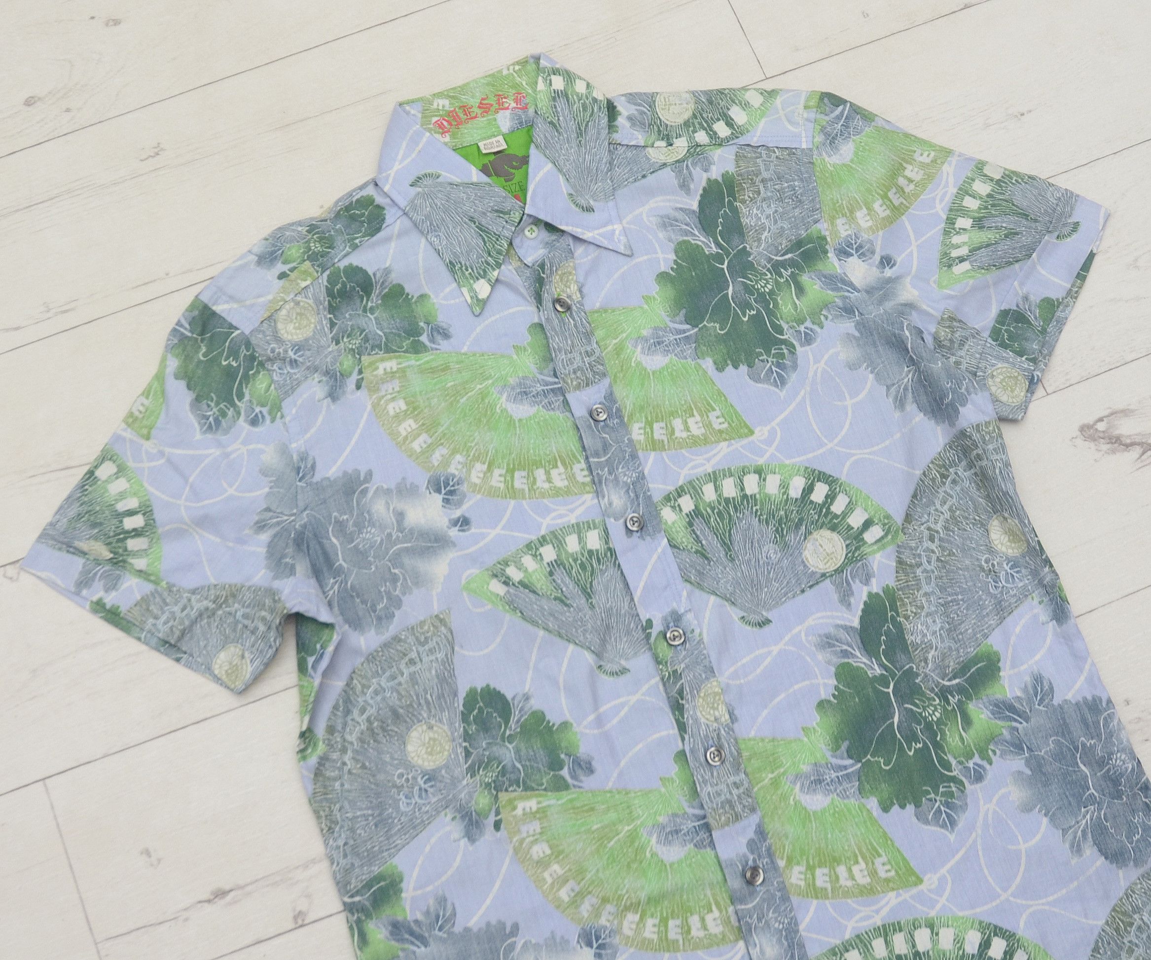 Diesel × Vintage Y2K Diesel Floral Japan Hawaiian style short sleeve shirt Size US M / EU 48-50 / 2 - 2 Thumbnail
