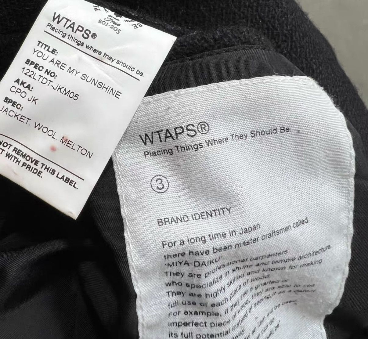 Wtaps WTAPS 12AW CPO Wool Jacket J16 Size US M / EU 48-50 / 2 - 8 Thumbnail