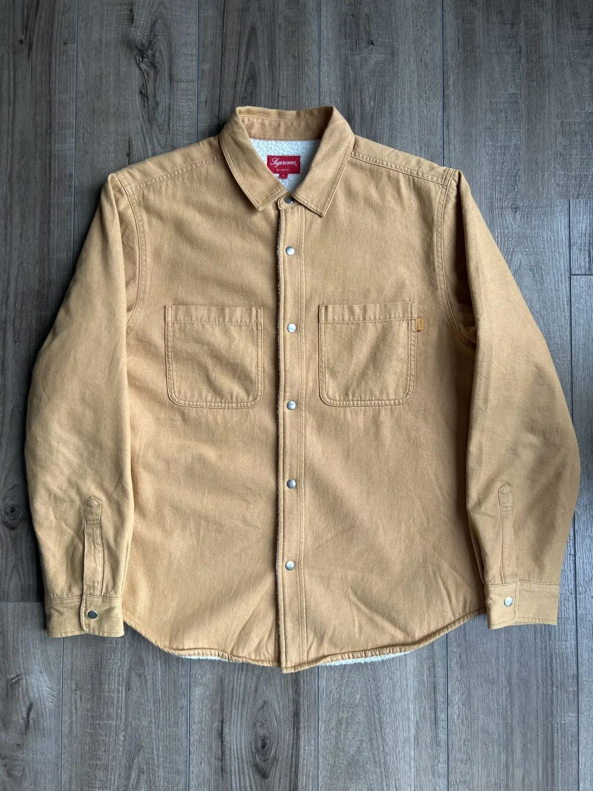 Supreme Supreme Sherpa Lined Denim Shirt FW18 Size US L / EU 52-54 / 3 - 2 Thumbnail