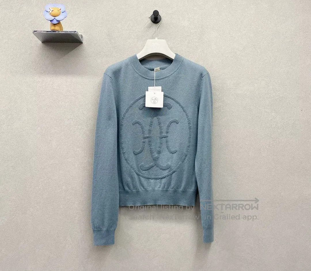 Hermes Hermes Blue Knit Sweater Size 38. Size US S / EU 44-46 / 1 - 2 Thumbnail