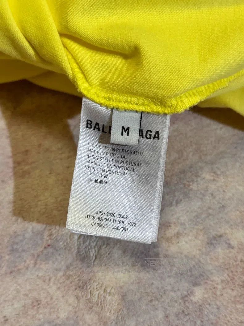 Balenciaga Balenciaga Drew Yellow T-Shirt - M Size US M / EU 48-50 / 2 - 6 Thumbnail